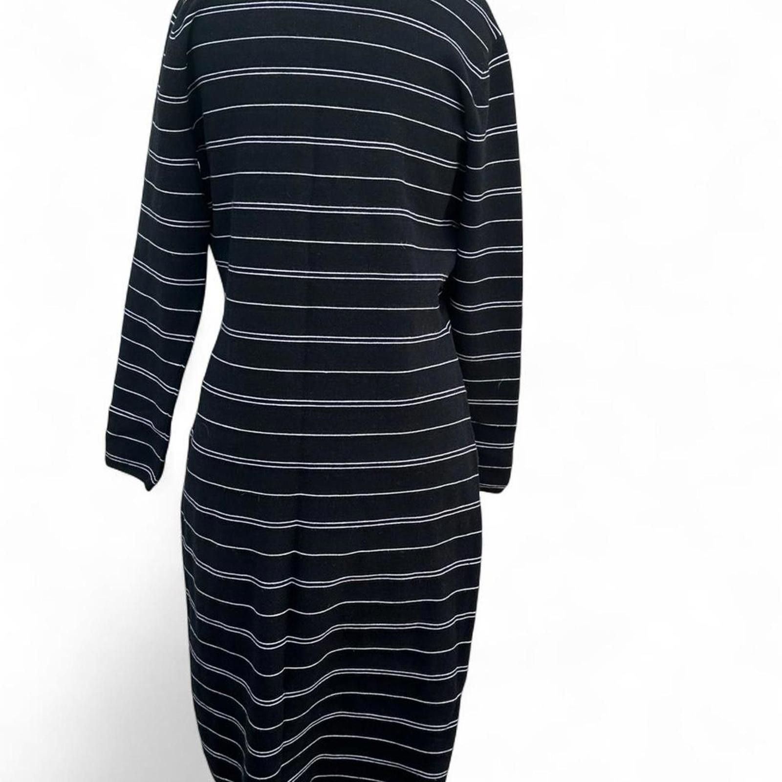 Other Black and white striped Athleta dress #stripedress Size L / US 10 / IT 46 - 2 Thumbnail