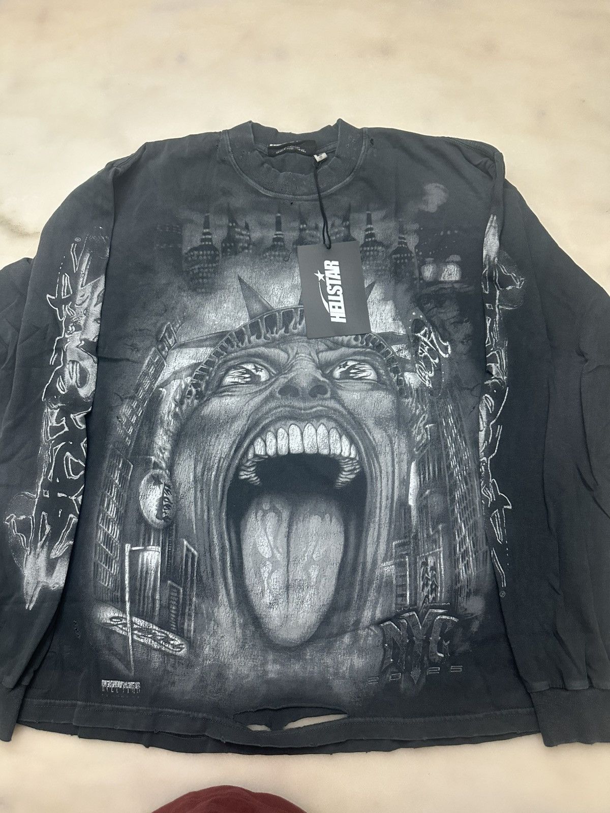 HELLSTAR HELLSTAR LIBERY RECORDS LONG SLEEVE Size US M / EU 48-50 / 2 - 1 Thumbnail