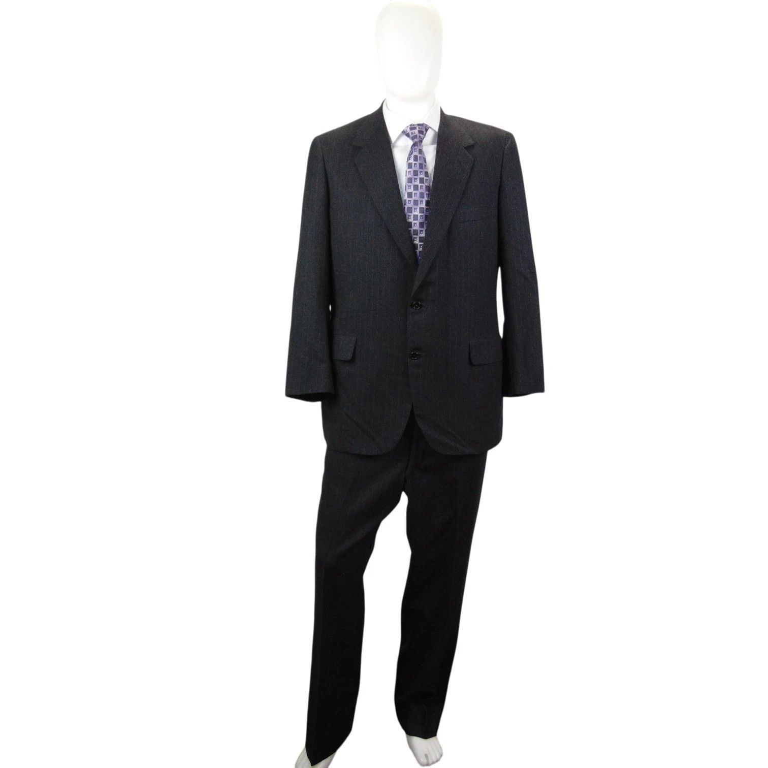 Oxxford Clothes Oxxford Rare Editions Suit 40T Chicago Handmade USA Size 40L - 2 Thumbnail