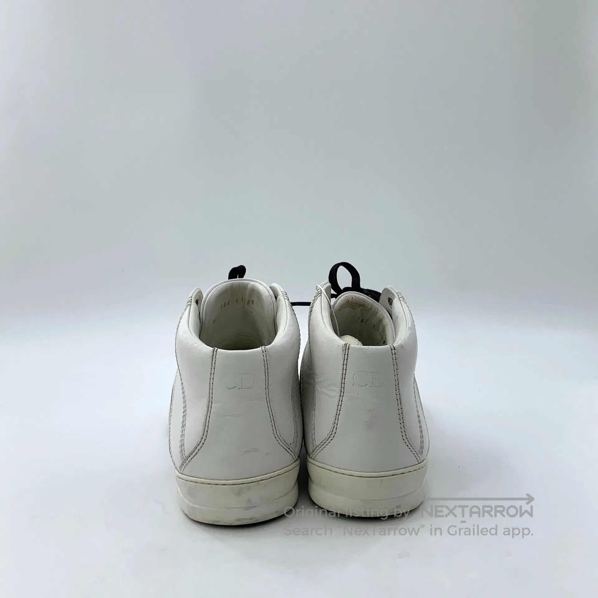 Dior Dior White laced casual flat mid-top board shoes| Size US 6 / EU 39 - 4 Thumbnail