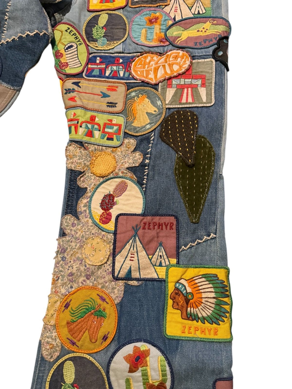 Kapital Kountry Kapital Denim 5P Rat Flare Jeans (Beautiful World Remake) Size US 32 / EU 48 - 7 Thumbnail