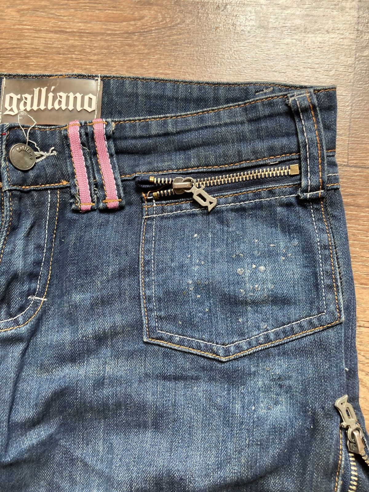 Hysteric Glamour × John Galliano × Vintage Avant Garde Galliano Y2K jeans made in Italy Size 28" / US 6 / IT 42 - 3 Thumbnail