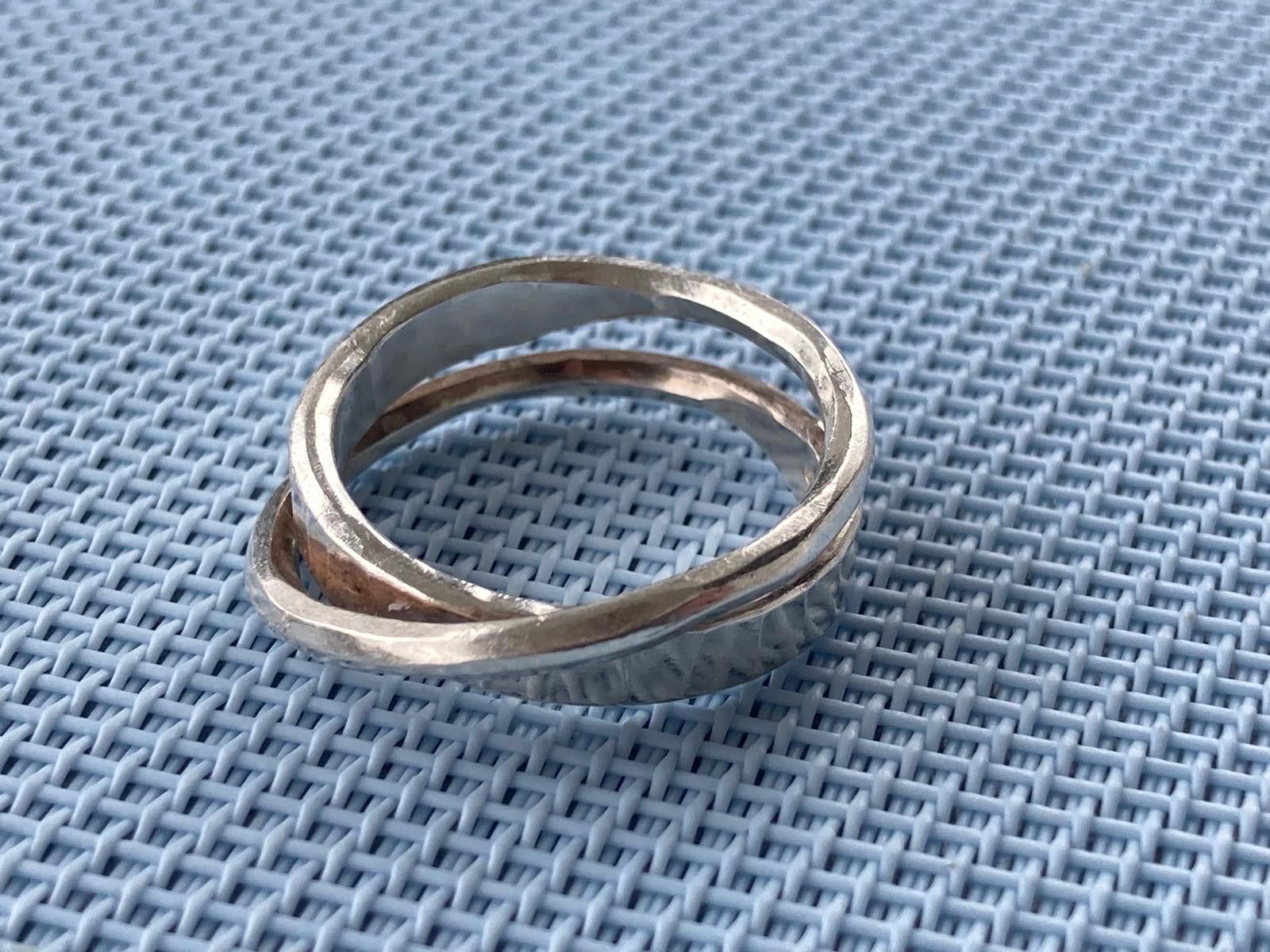 Werkstatt Munchen Werkstatt München duo interlacing 925 ring L Size ONE SIZE - 4 Thumbnail