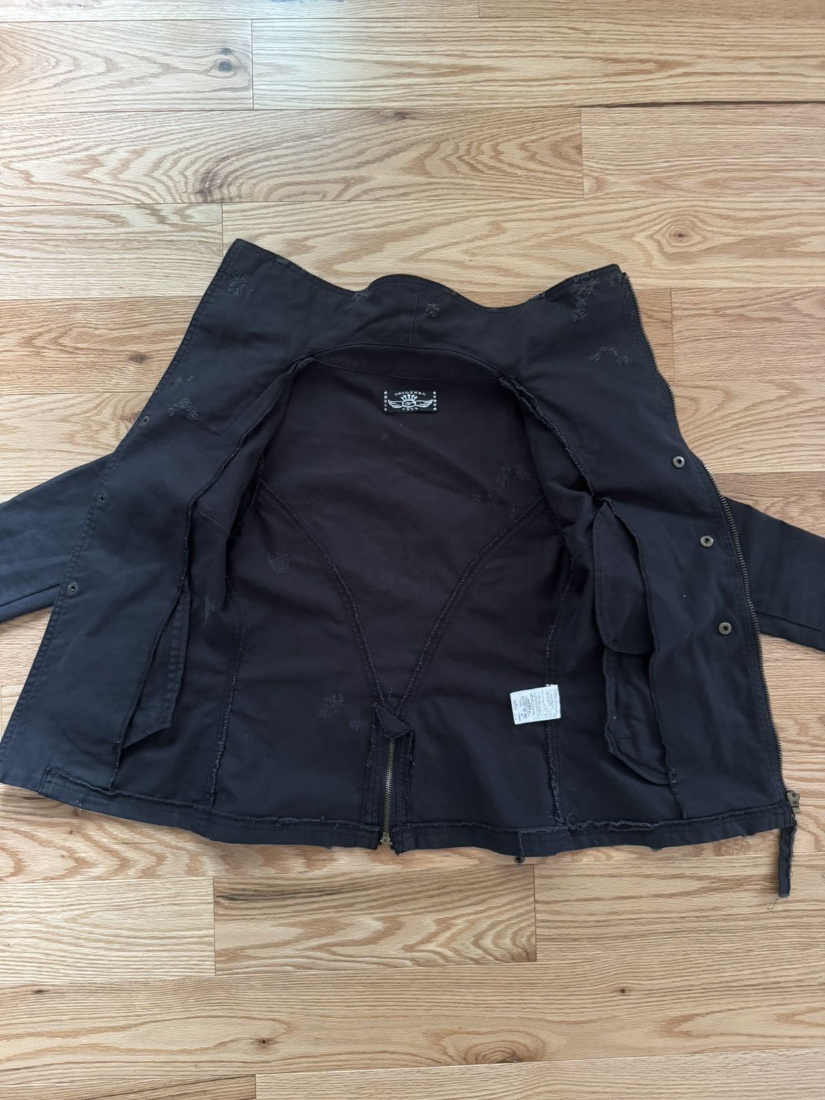 Japanese Brand Japanese label Distressed Punk Denim Jacket Size US S / EU 44-46 / 1 - 5 Thumbnail