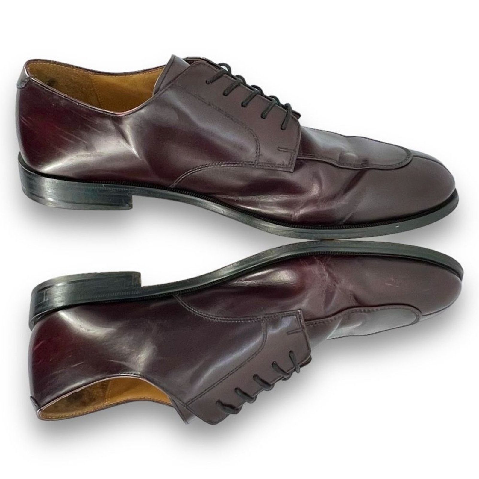 Cole Haan Cole Haan Carter Burgundy Brown Split Toe Derby Oxford Size US 13 / EU 46 - 5 Thumbnail