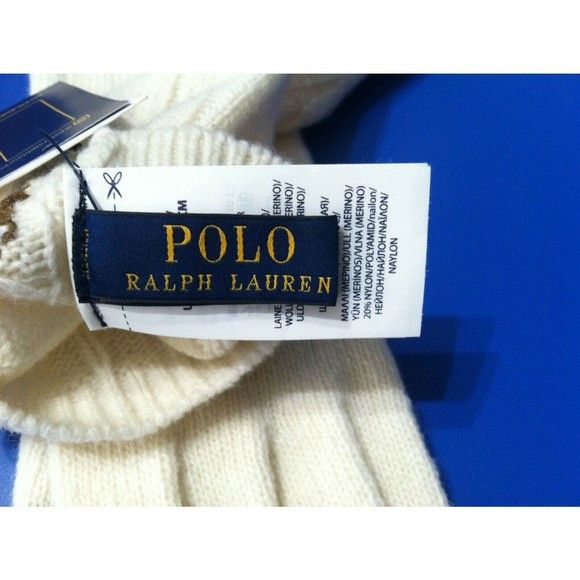 Polo Ralph Lauren POLO RALPH LAUREN WOMENS NEW 80%WOOL20%NYLON GLOVES ONE SIZE Size ONE SIZE - 3 Thumbnail