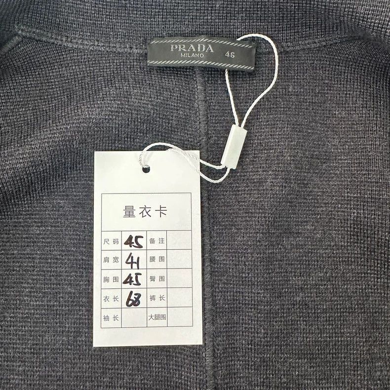 Prada Prada Gray cashmere cardigan coat 2503-Nextarrow Size US S / EU 44-46 / 1 - 4 Thumbnail