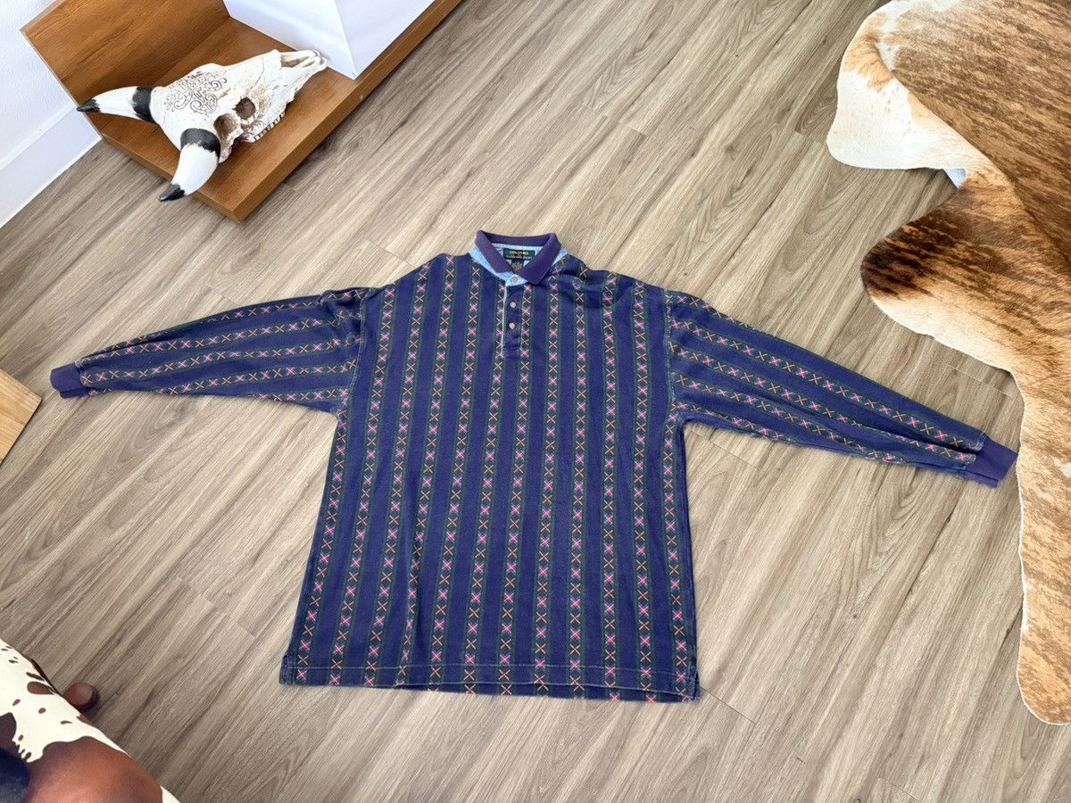 Alexander Julian Vintage Colours by Alexander Julian Long Sleeve Polo Large Size US L / EU 52-54 / 3 - 1 Thumbnail