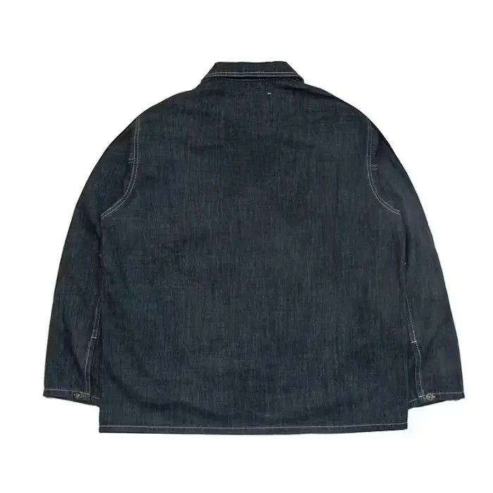 Japanese Brand × Vintage Blue Denim Work Uniform Jacket Size US L / EU 52-54 / 3 - 2 Thumbnail