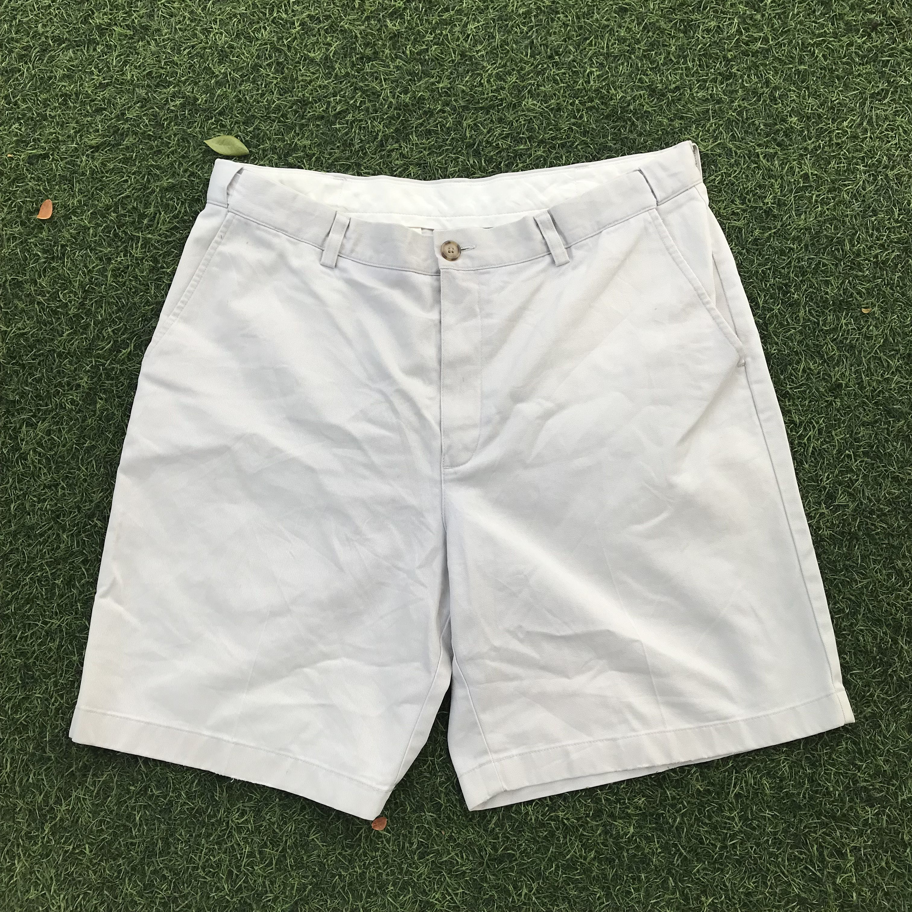 L.L. Bean × Vintage LL BEAN Freeport maine khakis Beige cream Short Safari pants Size US 34 / EU 50 - 3 Thumbnail
