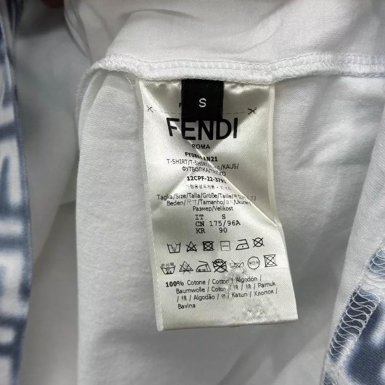 Fendi Fendi Gradient Double F Crew Neck TShirt Size US S / EU 44-46 / 1 - 5 Thumbnail