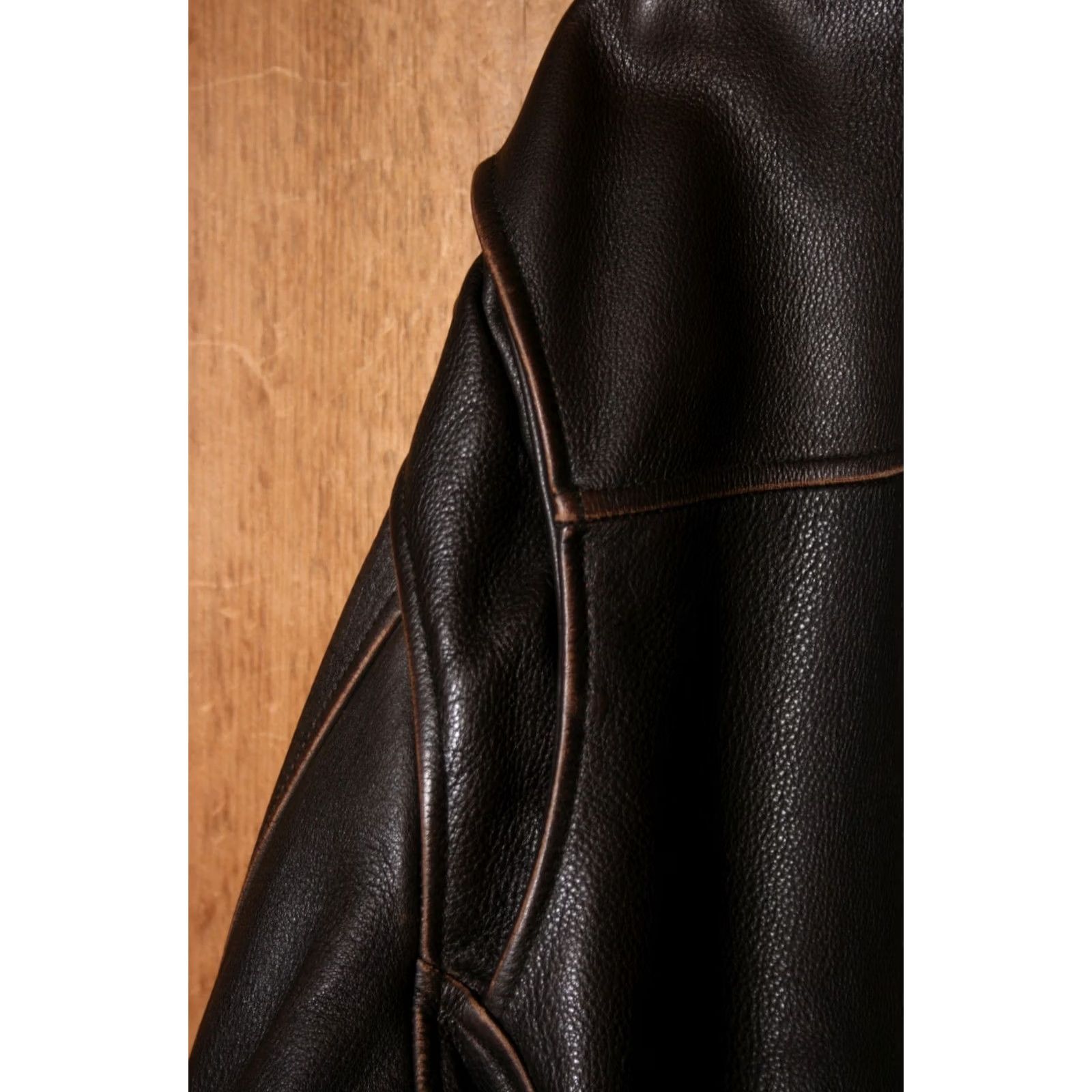Vintage MEMBER'S MARK Brown Leather Moto Jacket XL Insulated Lined Pebbled Quilt Zip Mens Jacket Biker Winter Fall Spring Size US XL / EU 56 / 4 - 7 Thumbnail
