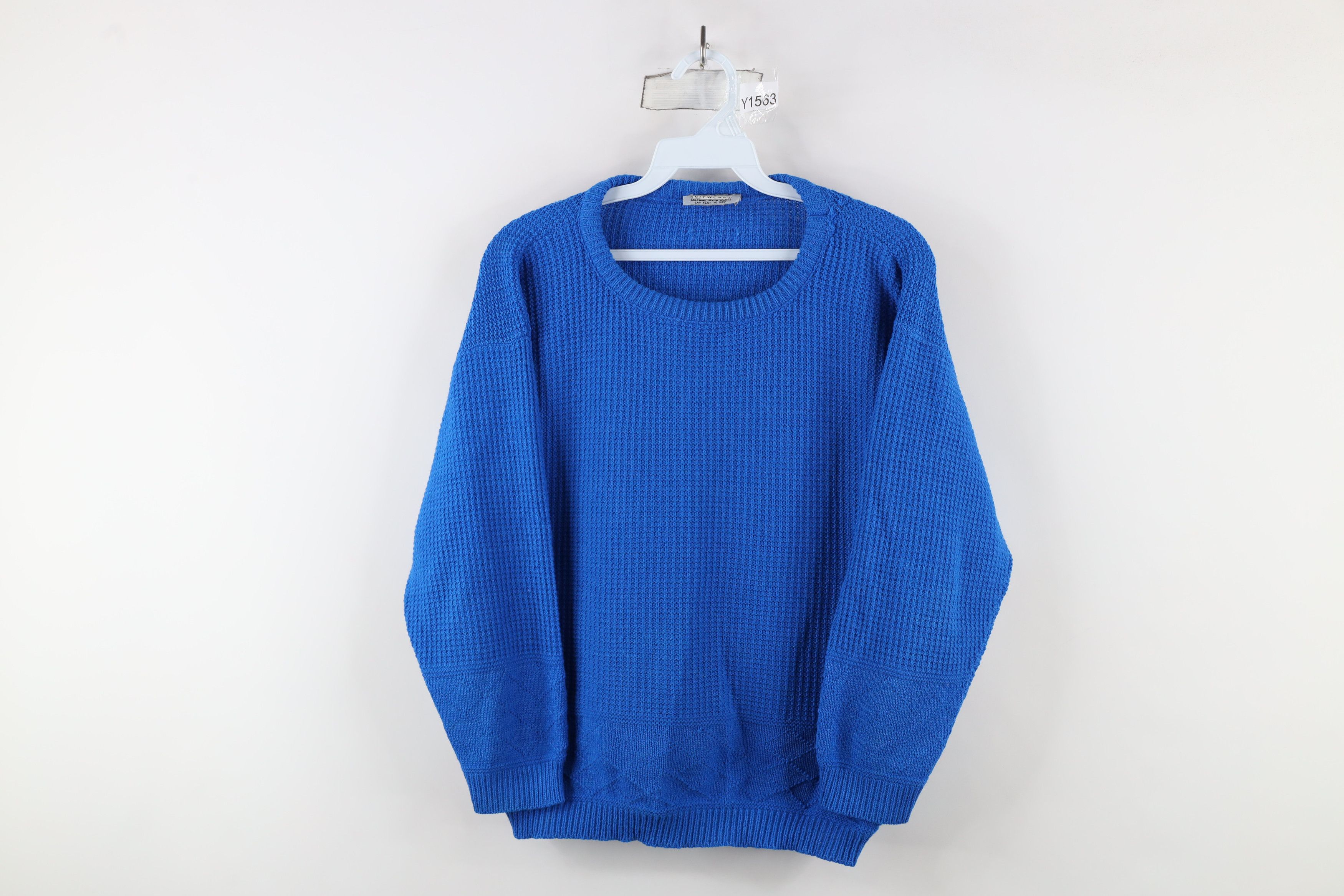 Vintage Vintage 90s Streetwear Thermal Waffle Knit Sweater USA Size M / US 6-8 / IT 42-44 - 1 Thumbnail