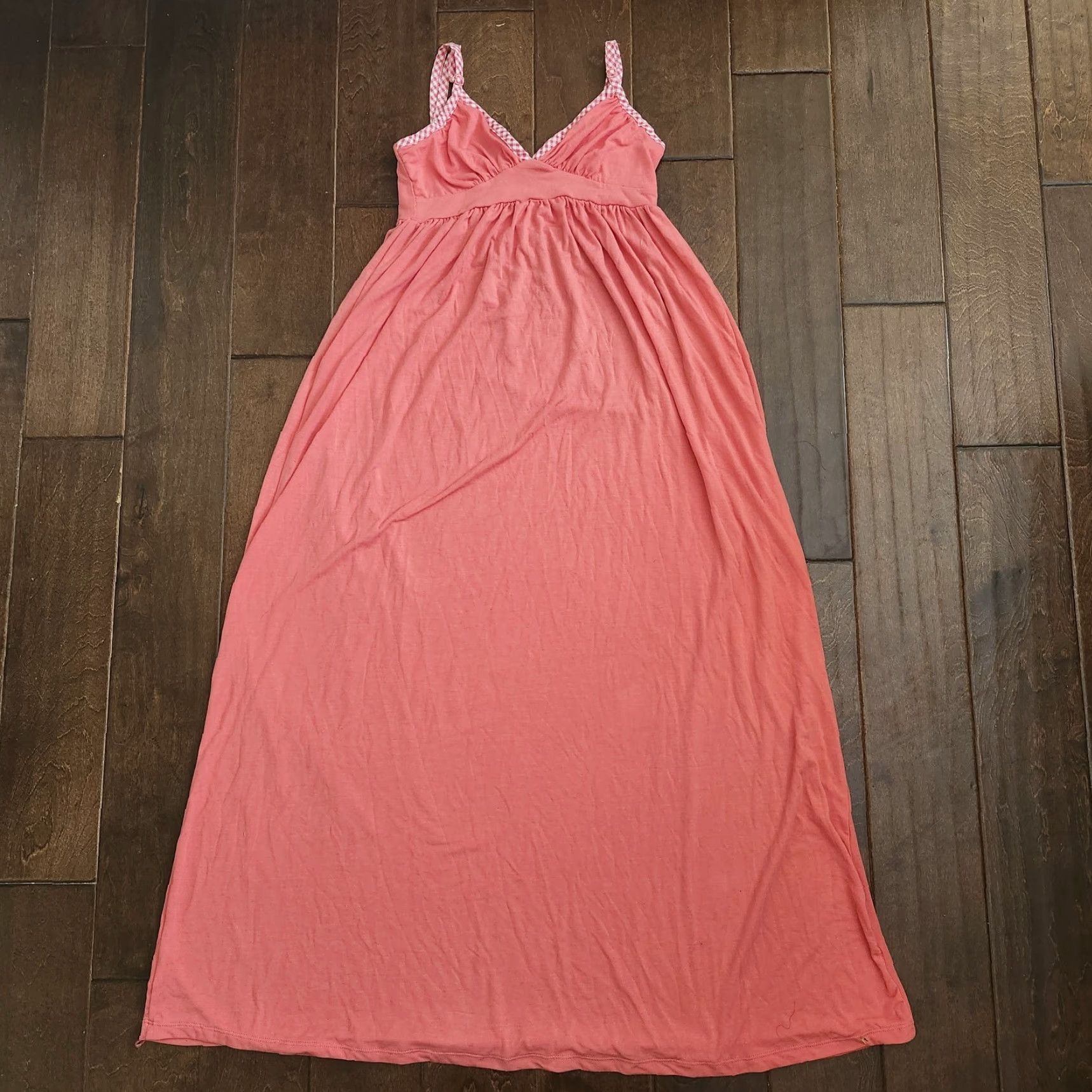 Vintage Poof Women's Pink Sleeveless Dress - Size S - Long Cotton Rayon Spandex, Solid, Casual Travel Party/Cocktail, Machine Washable Size S / US 4 / IT 40 - 2 Thumbnail