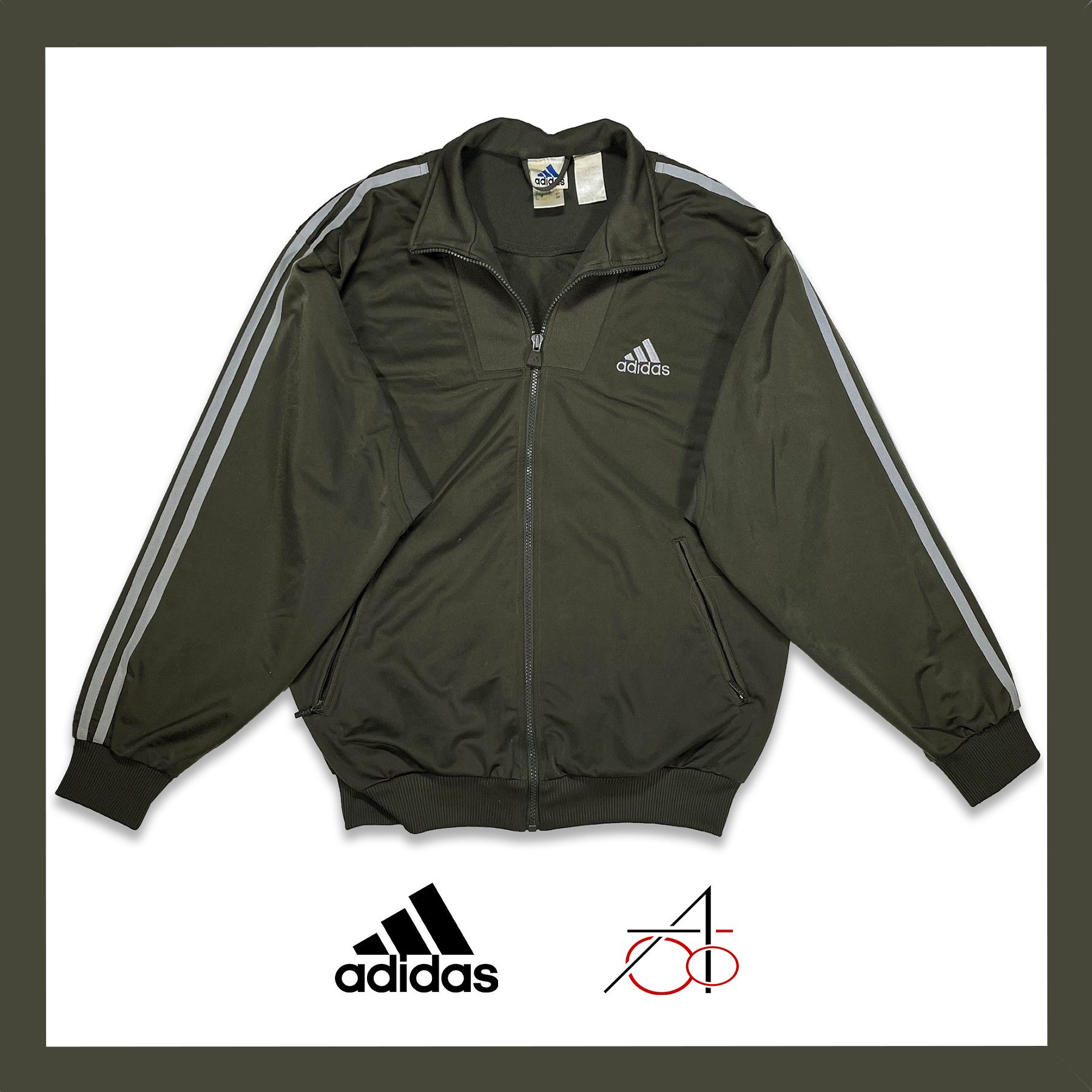 Adidas Adidas Vintage Tapered Trackjacket Loose fit • L size Size US L / EU 52-54 / 3 - 1 Thumbnail