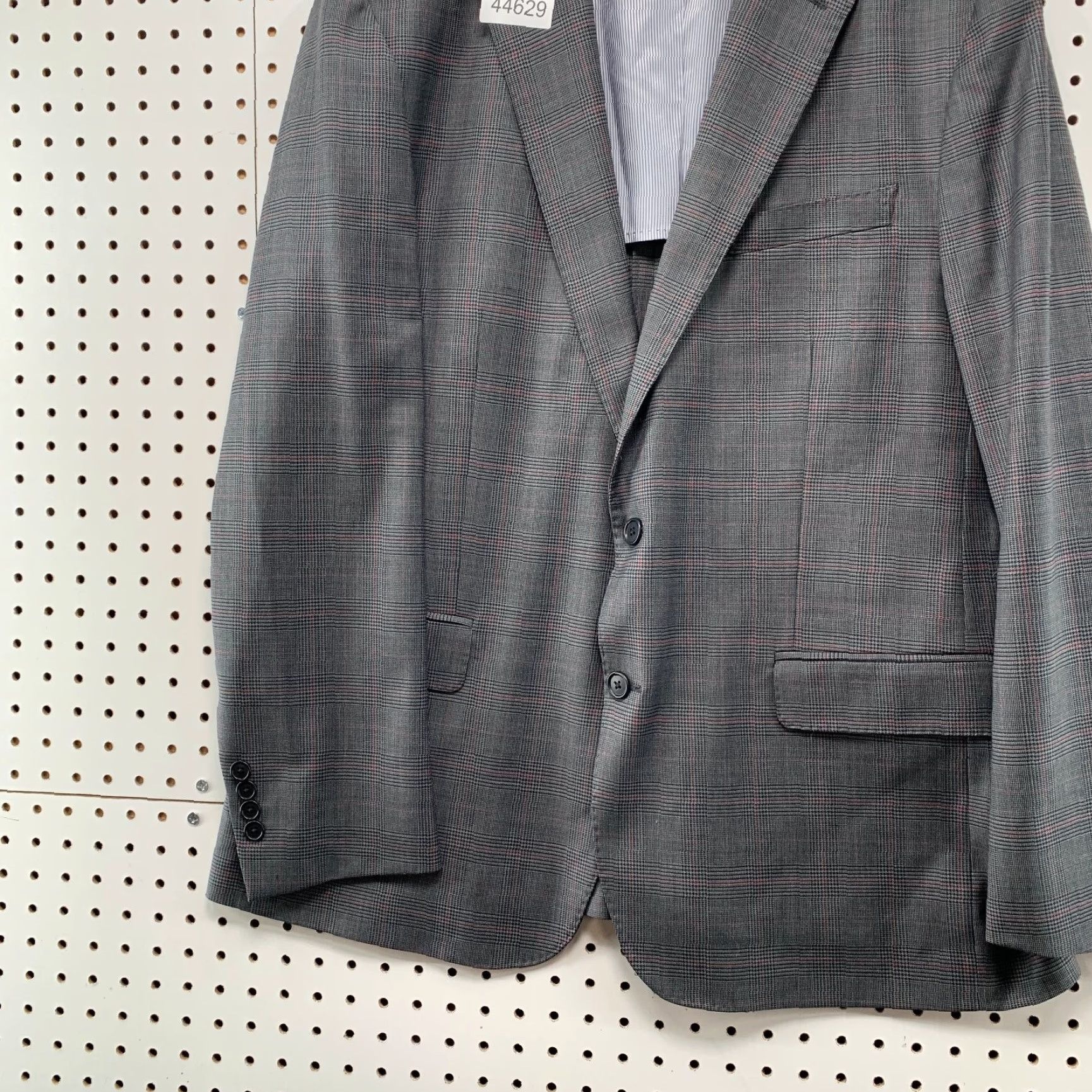 Brooks Brothers Brooks Brothers Blazer Mens 44R Gray Glen Check Plaid Business Shirt (Two-Button) Size 44R - 3 Thumbnail