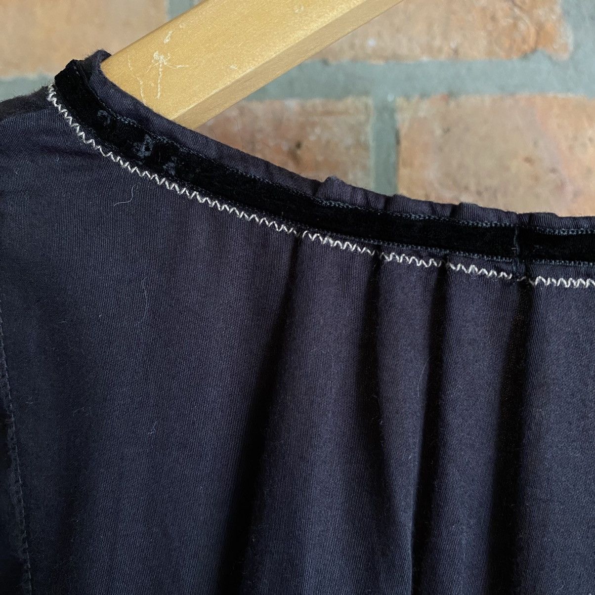 Marithe + Francois Girbaud MARITHÉ + FRANÇOIS GIRBAUD Vintage Black Tie-Neck Blouse Size M / US 6-8 / IT 42-44 - 8 Thumbnail