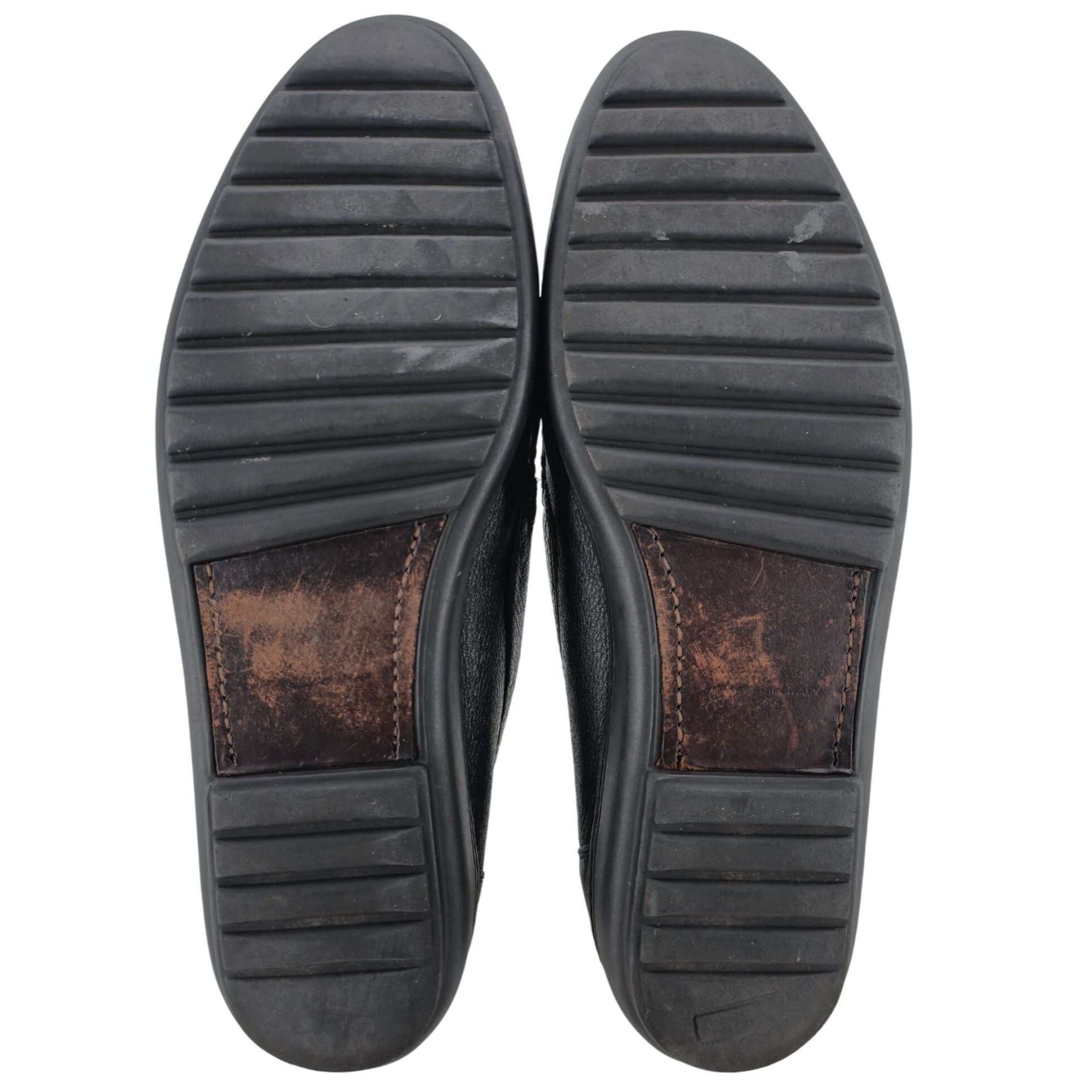 Bragano × Cole Haan Vintage Bragano Cole Haan Black Pebble Grain Tassel Loafers Size US 11.5 / EU 44-45 - 3 Thumbnail
