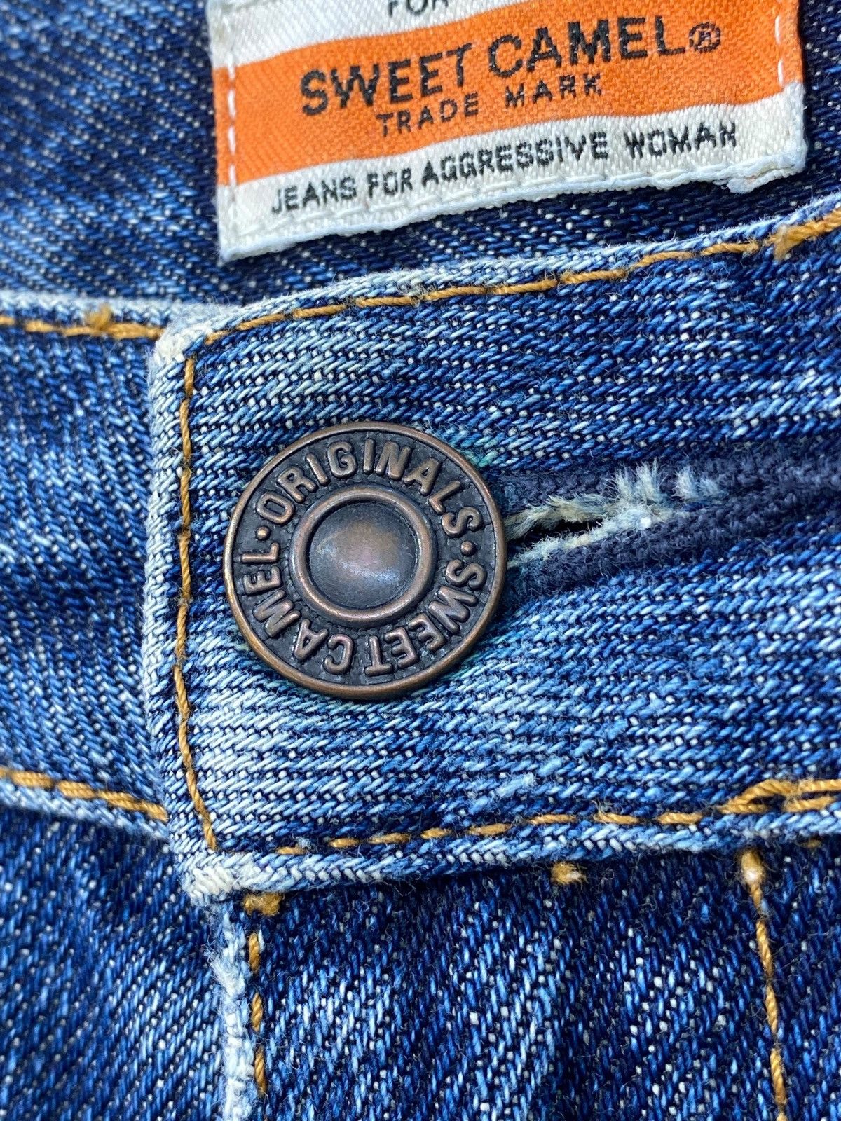 Japanese Brand Japanese Brand Sweet Camel Faded Style Ripped Jeans Size 31" - 11 Thumbnail