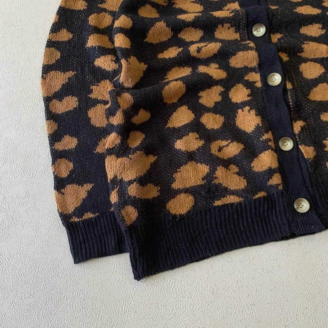 Vintage Vintage 90s Leopard Cardigan Size US L / EU 52-54 / 3 - 2 Thumbnail