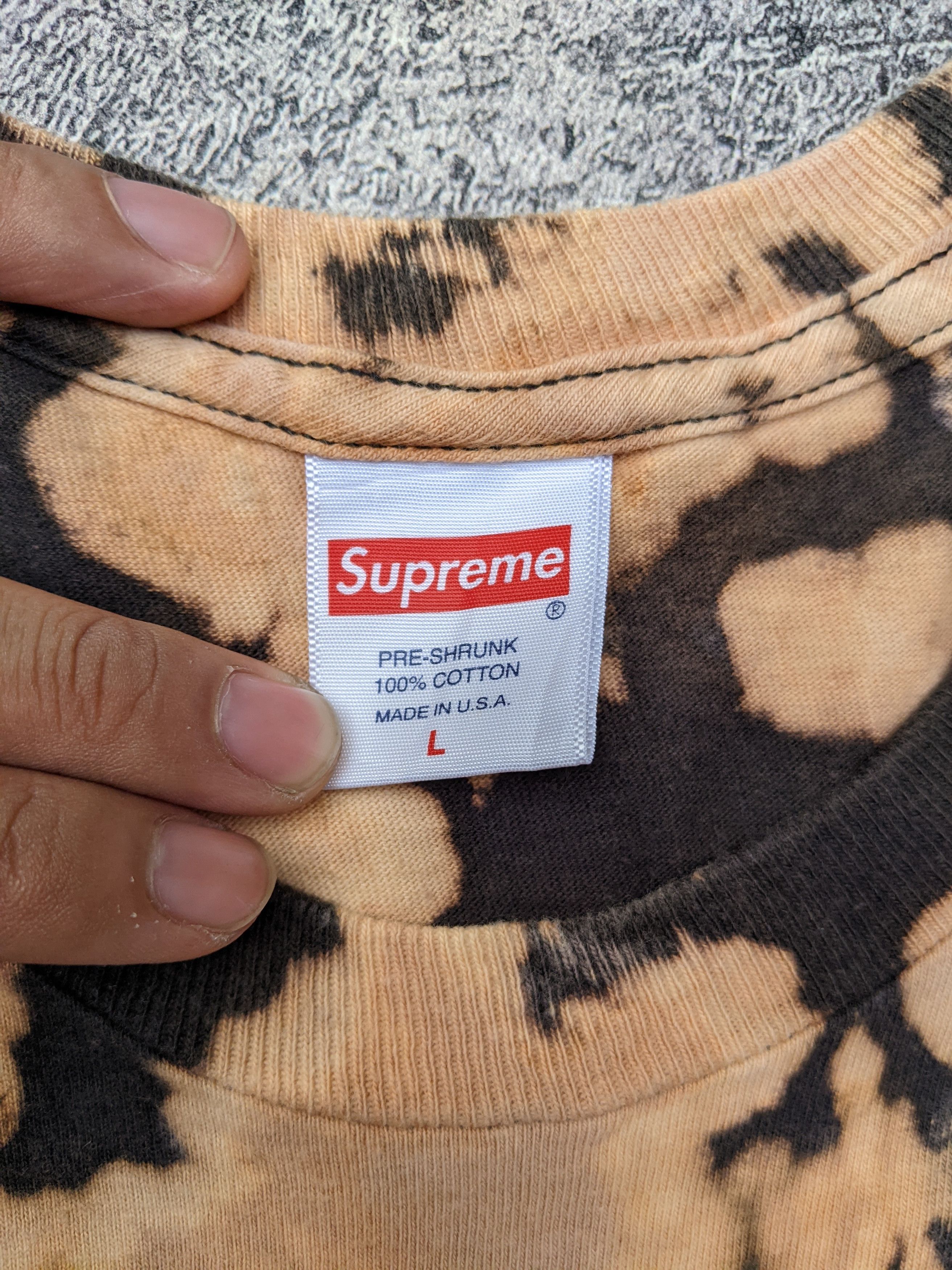 Supreme Everything is Shit Hand Made Bleach Tie Dye Size US L / EU 52-54 / 3 - 3 Thumbnail