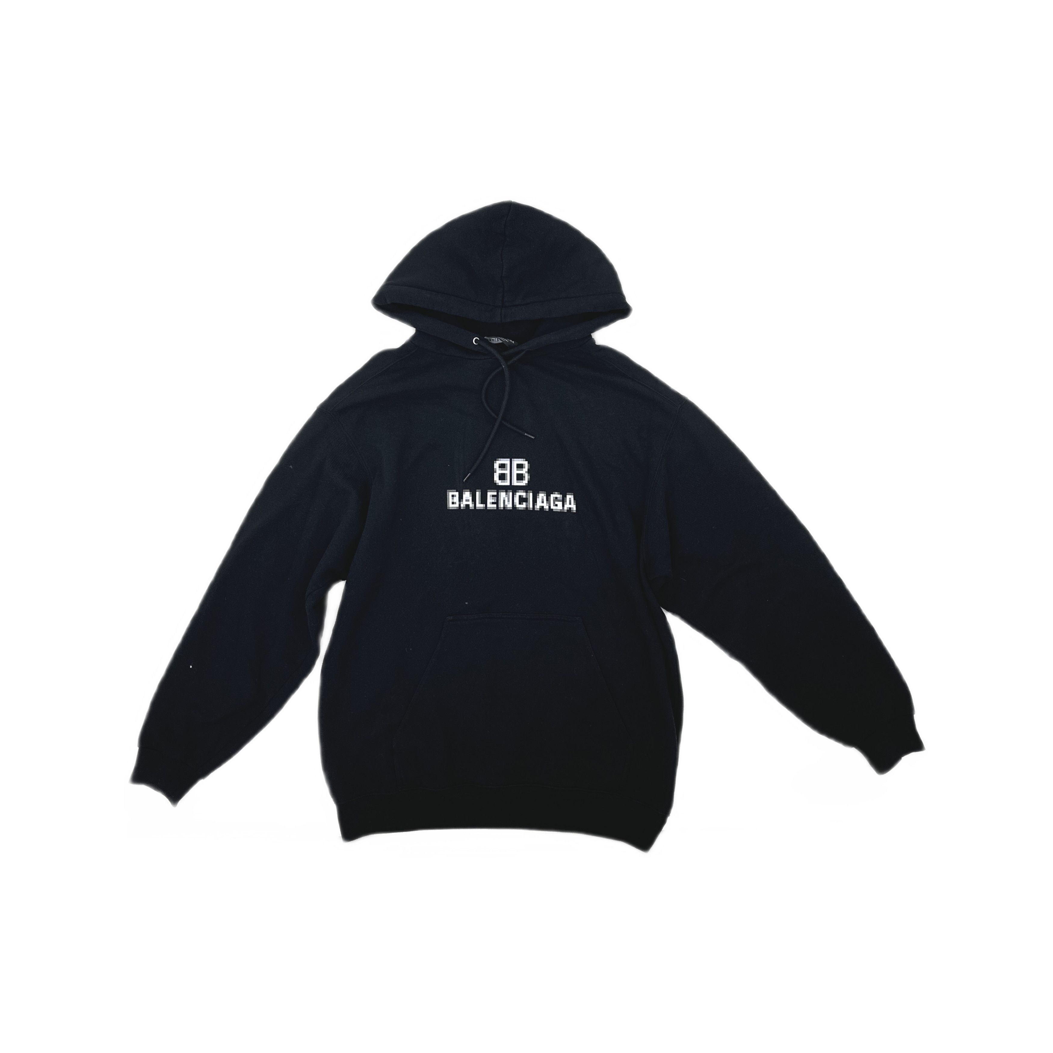 Balenciaga Balenciaga Logo Print Hoodie Black XS Size US XS / EU 42 / 0 - 1 Thumbnail