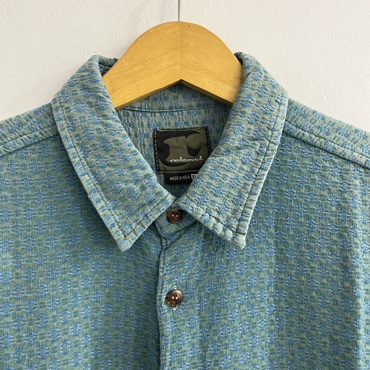 Japanese Brand Redsand Textured Bigsize Button Up Shirt Size US XXL / EU 58 / 5 - 3 Thumbnail