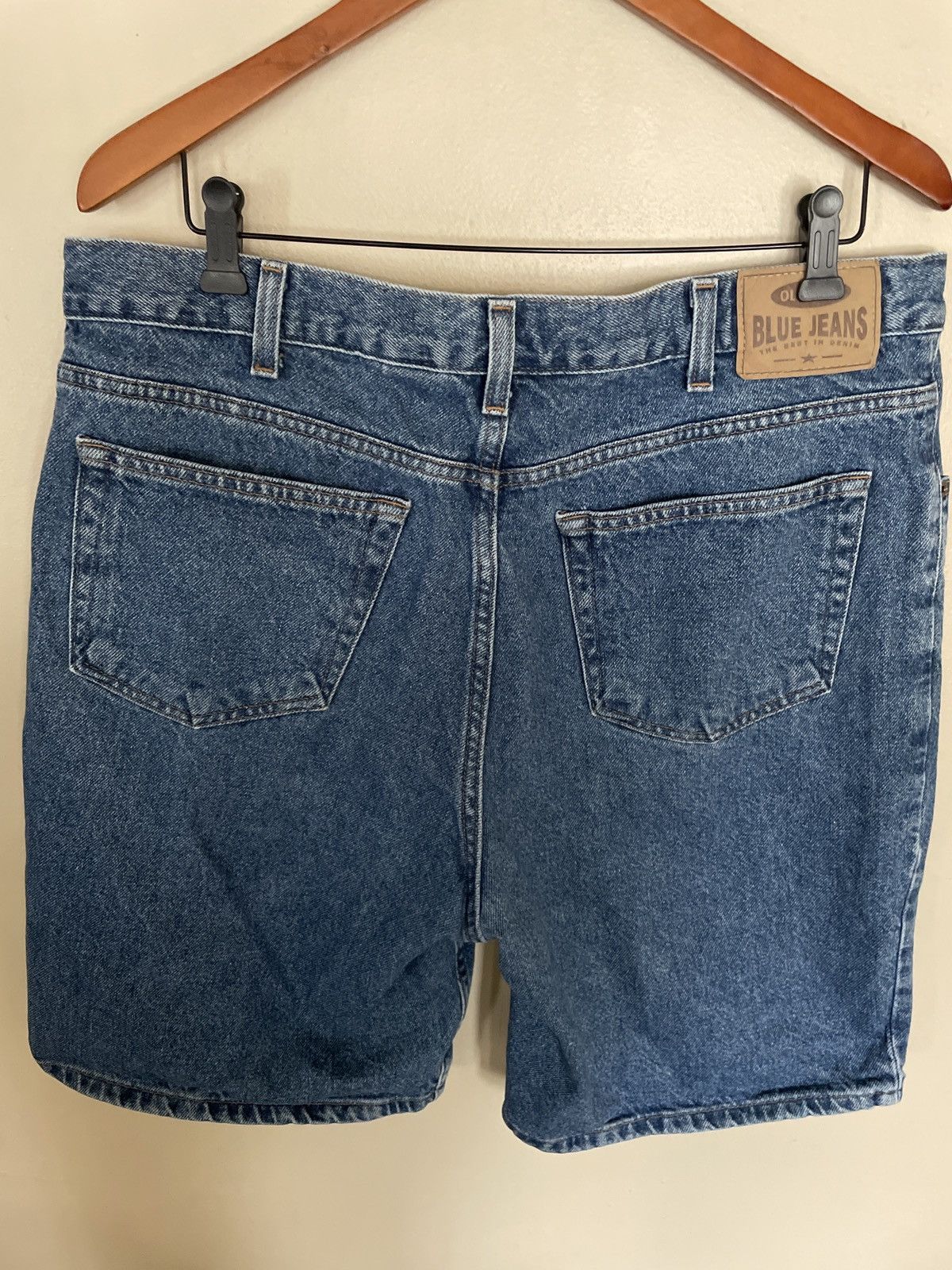 Old Navy × Vintage Old Navy Blue Denim Jean Shorts Jorts w38 stonewash y2k 🔥 Size US 38 / EU 54 - 4 Thumbnail