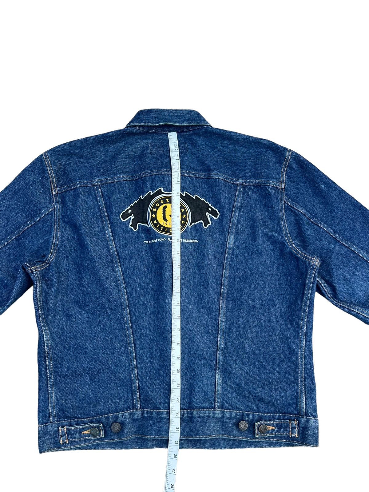 Vintage VTG 90s Wrangler Blue Bell X Godzilla G-Force Denim Jacket Size US L / EU 52-54 / 3 - 5 Thumbnail