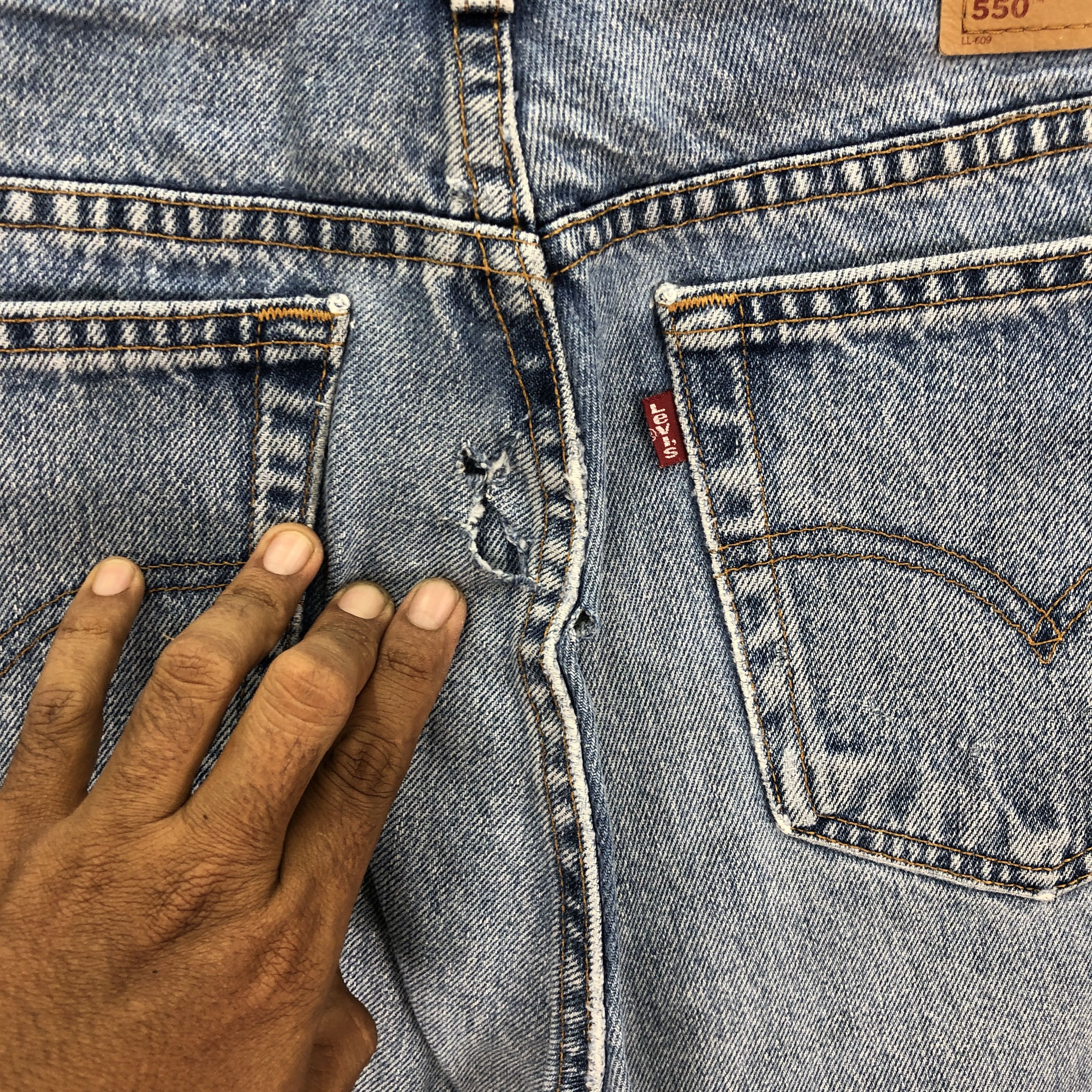 Levi's Vintage 90s Levis Sun Faded Jeans Levi's Light Wash Denim Size US 34 / EU 50 - 6 Thumbnail