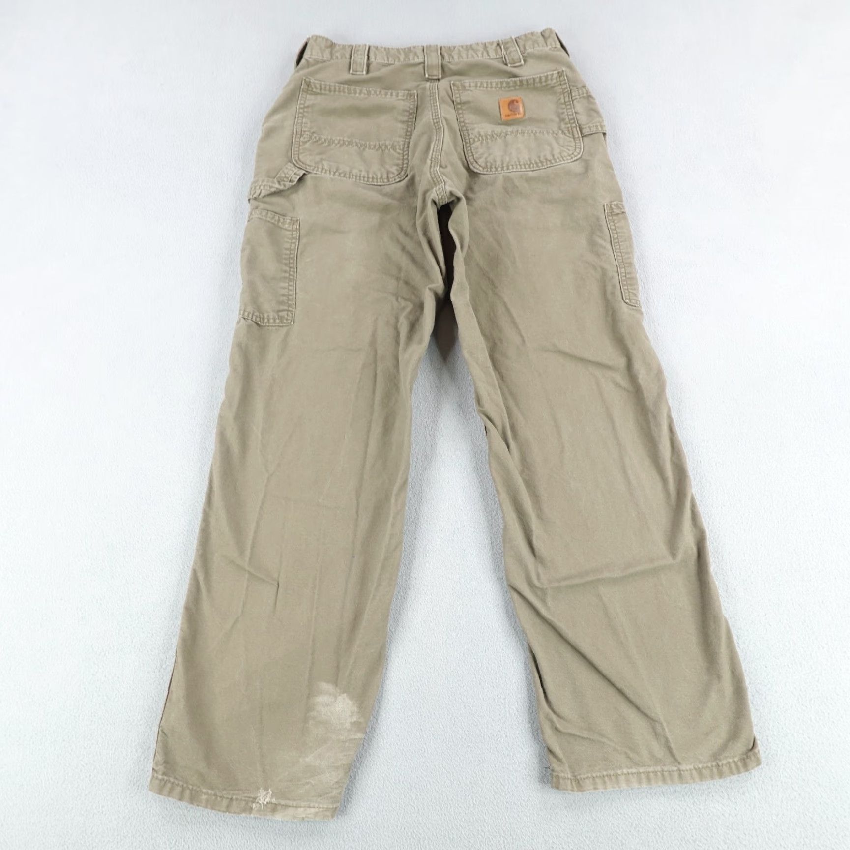 Carhartt VINTAGE Carhartt Pants Mens 32x30 Brown Canvas Carpenter Work Utility Pants Regular Inseam 29in Mens Brown Carhartt Pants Size US 30 / EU 46 - 5 Thumbnail