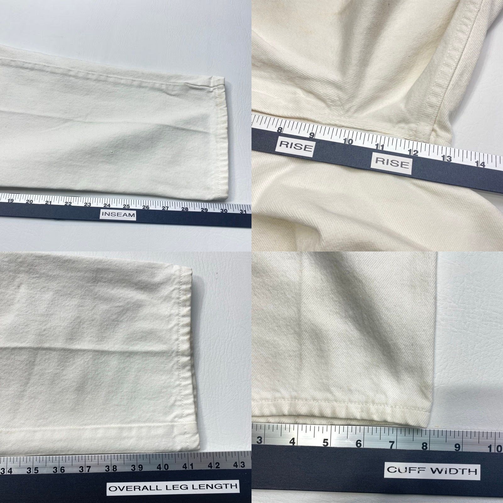 Levi's VINTAGE Levi's 501 Denim Jeans Mens 36x30 White Made in USA 90s Paper Tag 8515 Size US 36 / EU 52 - 8 Thumbnail