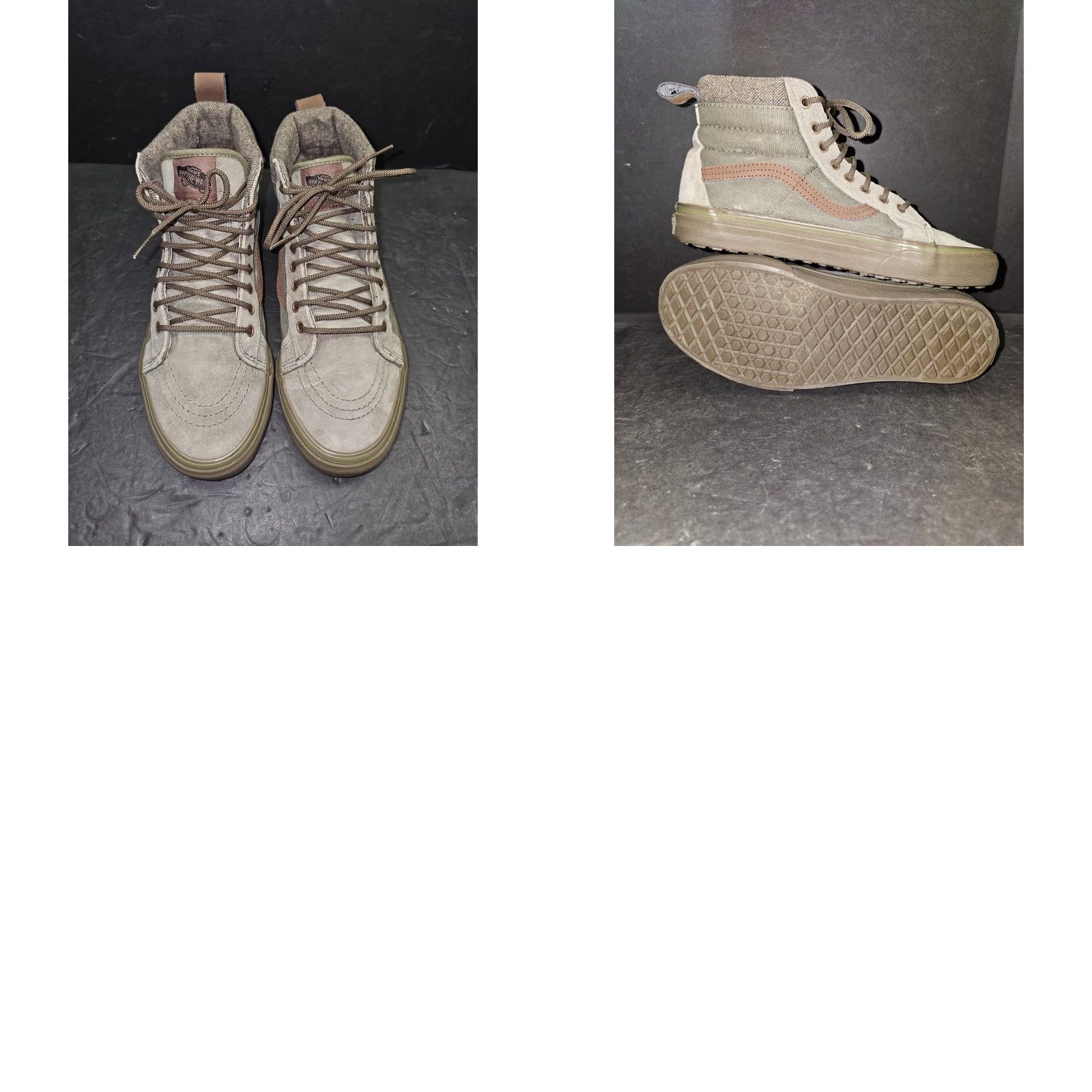 Vans VANS Sk8-Hi MTE Dx Hightop Sneaker Green Suede Lace Up Mens Sz 7 Womens 8.5 High Top Casual Athletic Boots 2022 Vintage No Box Brown 39 7 8.5 Size US 6 / IT 36 - 9 Thumbnail