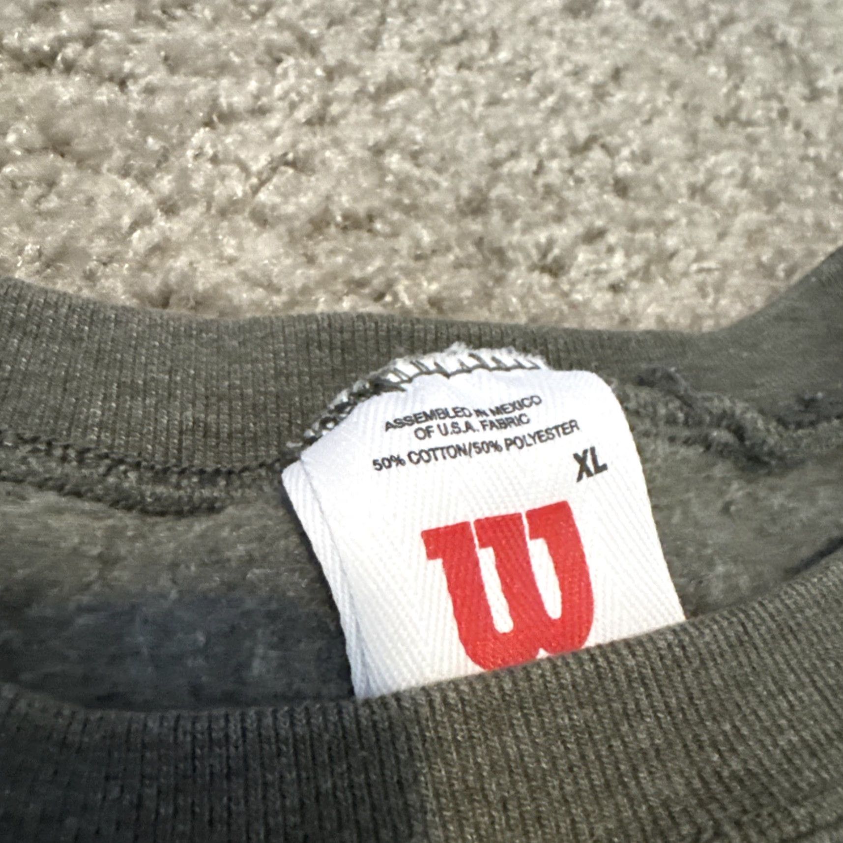Wilson VINTAGE Wilson Tennis Sweatshirt Gray XL Mens Crewneck Pullover Crewneck Sweatshirt Size US XL / EU 56 / 4 - 4 Thumbnail