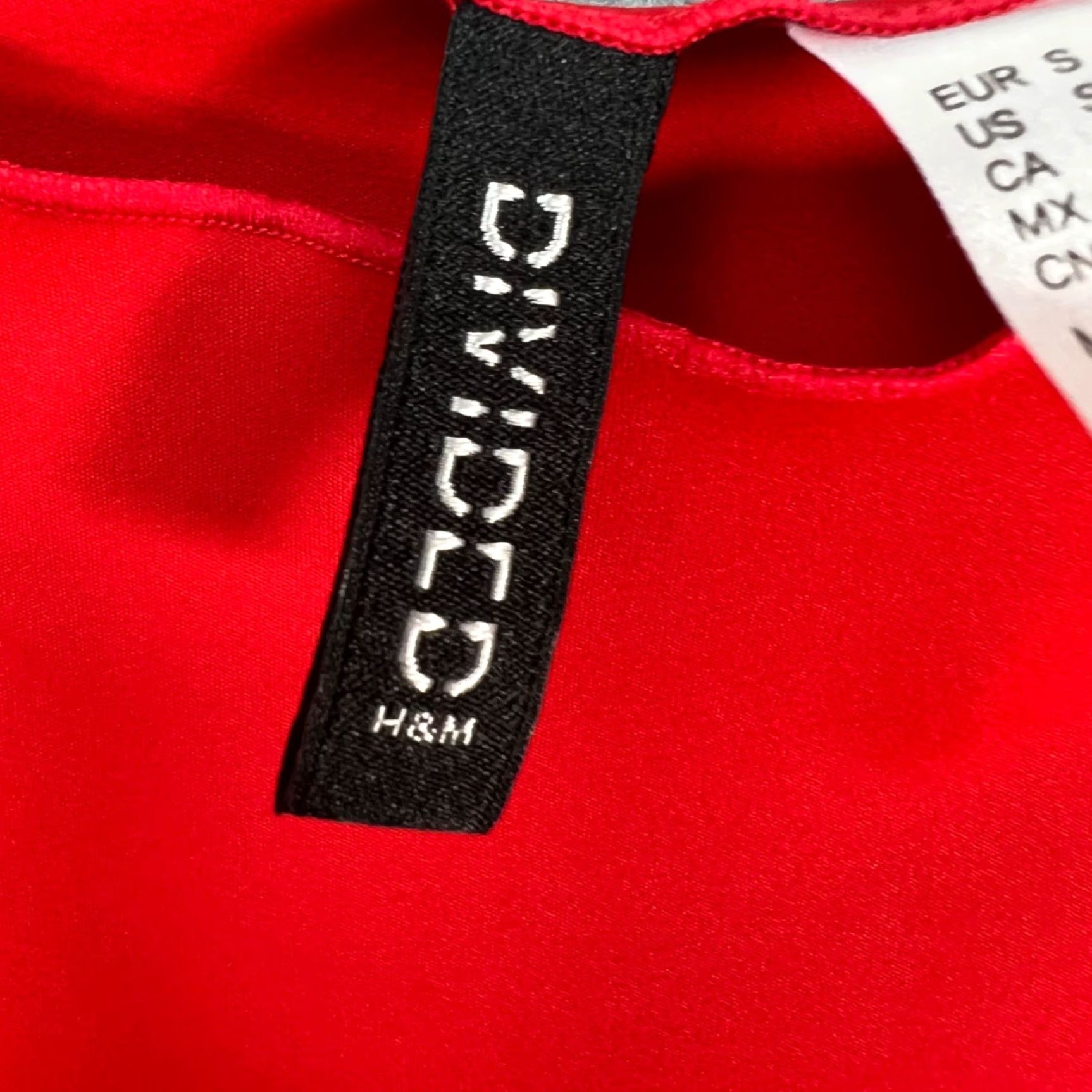 H&M H&M Womens Size Small Red Sleeveless Bodycon Mini Dress Size S / US 4 / IT 40 - 3 Thumbnail