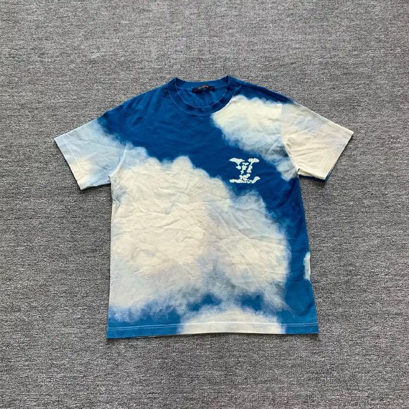 Louis Vuitton Louis Vuitton Blue Cotton Women's T-Shirt 0089 Size M / US 6-8 / IT 42-44 - 1 Thumbnail
