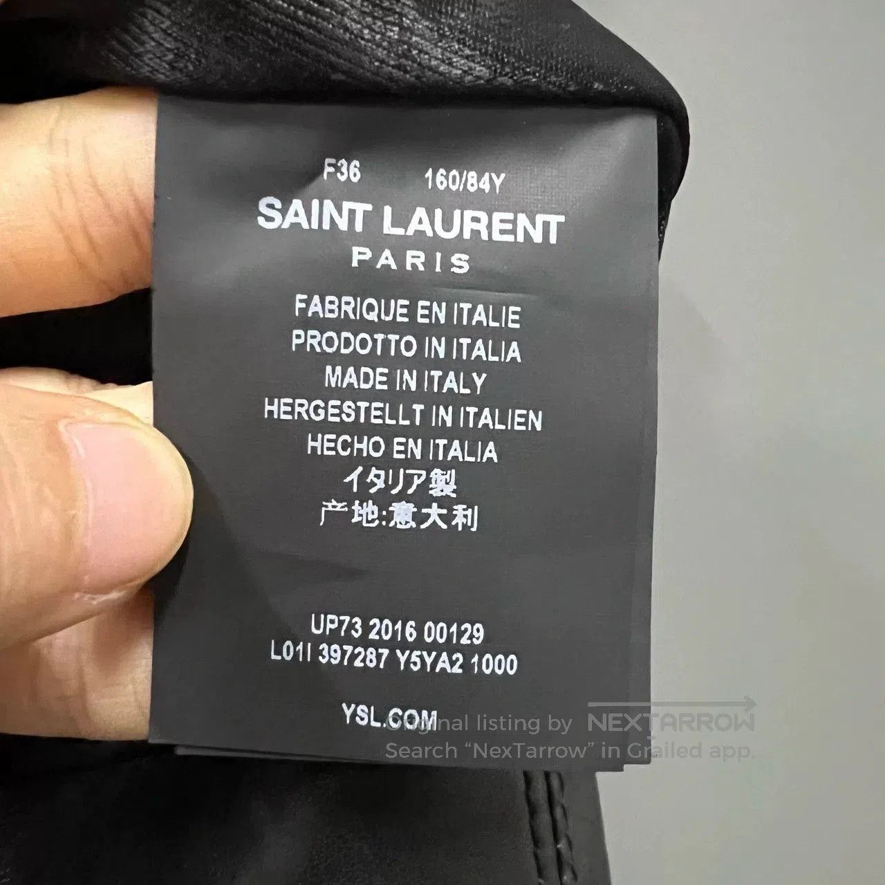 Saint Laurent Paris saint laurent black leather motorcycle jacket. Size US S / EU 44-46 / 1 - 3 Thumbnail