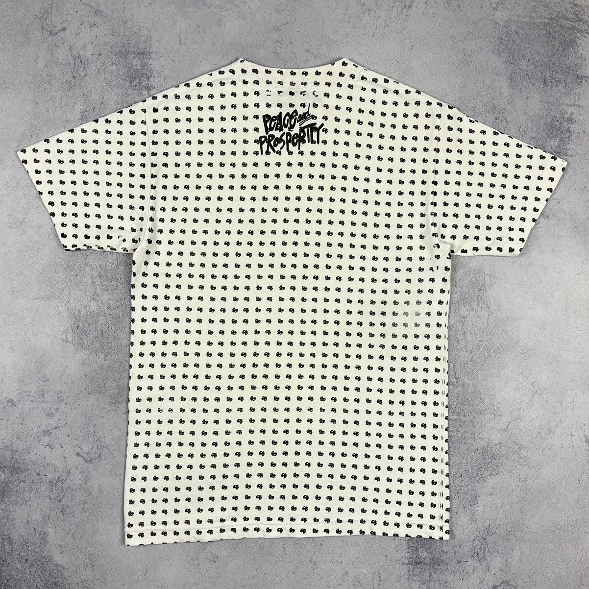 Stussy Vintage Stussy Peace and Prosperity multilogo T Shirt 90’s Size US S / EU 44-46 / 1 - 12 Thumbnail