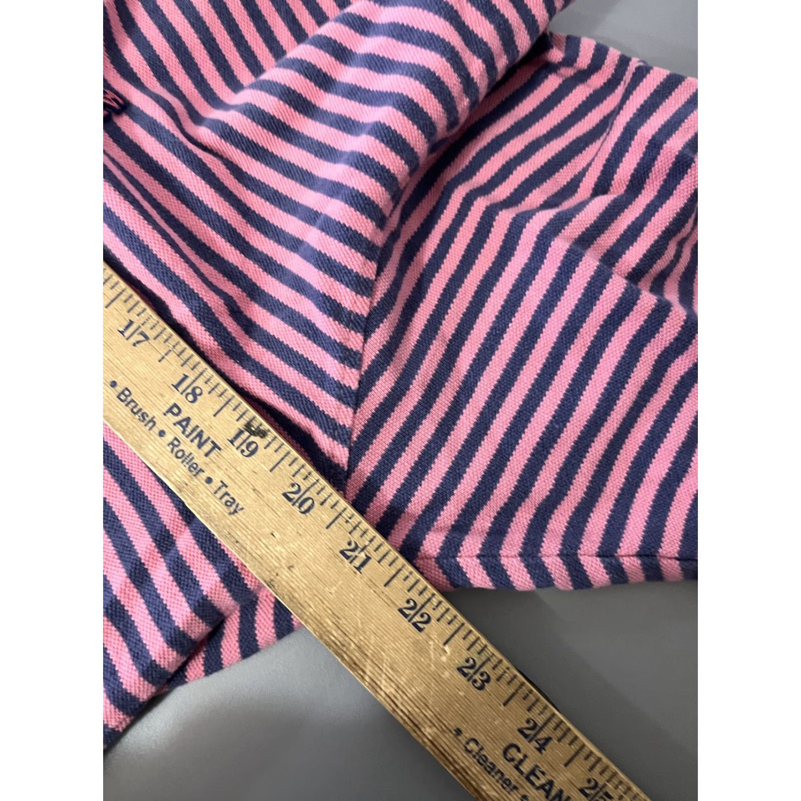 Izod IZOD Shirt Golf Polo Medium Pink Striped Wash Casual Mens Size US M / EU 48-50 / 2 - 5 Thumbnail