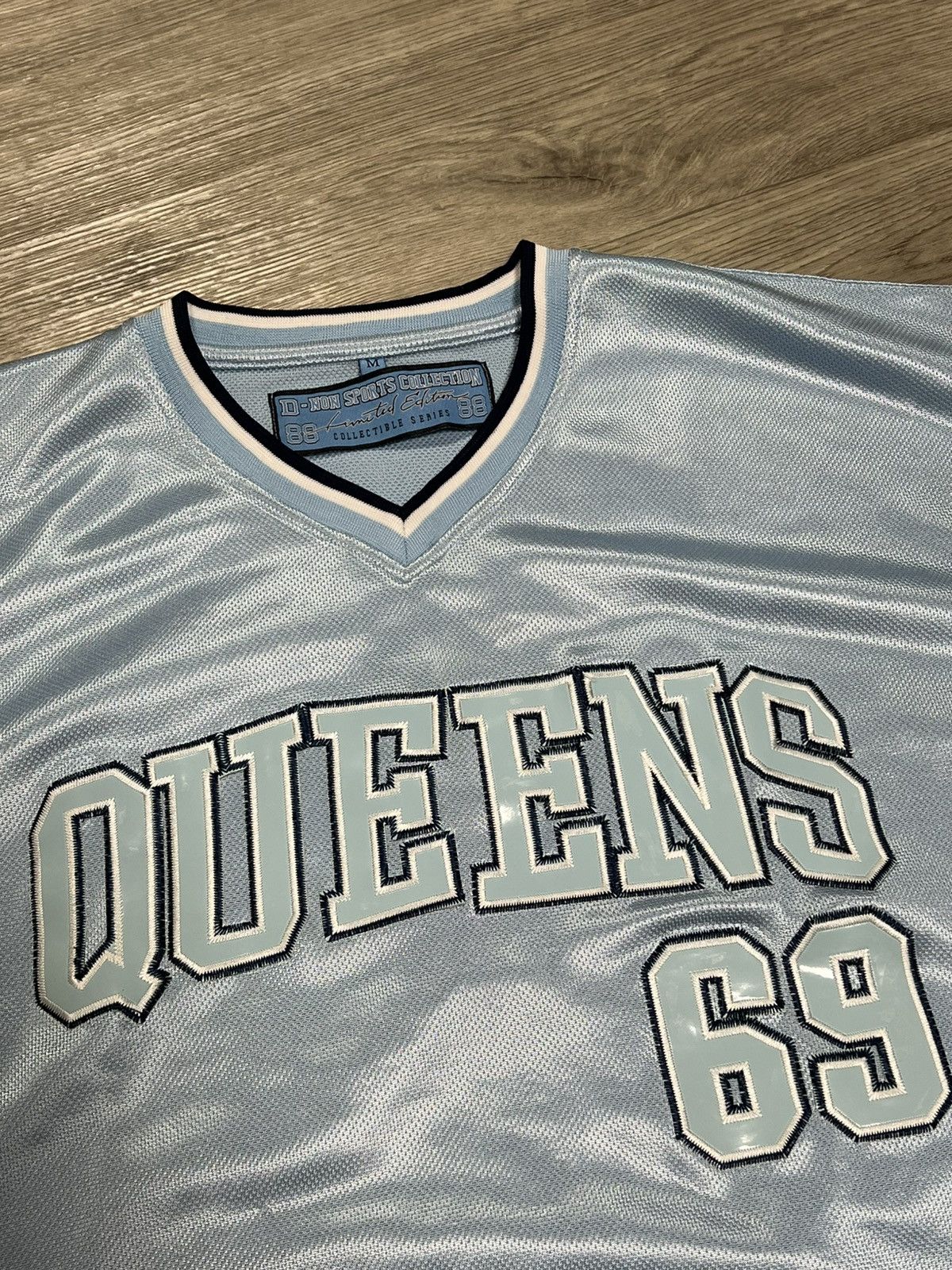 Vintage Queens jersey vintage New York t-shirt 90s hip hop 1990s Size US M / EU 48-50 / 2 - 2 Thumbnail