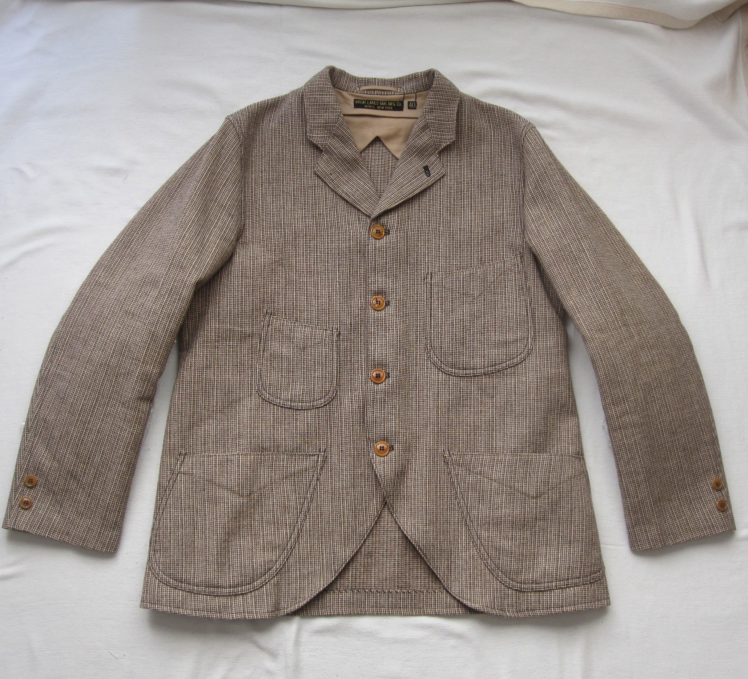 Freewheelers ”DARIUS” TWEED SACK COAT | Grailed