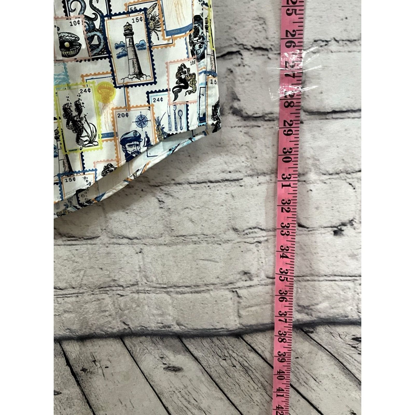 Murano Murano Tall Man’s Sailor Button Down Shirt LT White Cotton Button-Up Men Big & Tall Collared Short Sleeve Easy Care Shirt Shirt Mens White LT Size US L / EU 52-54 / 3 - 3 Thumbnail