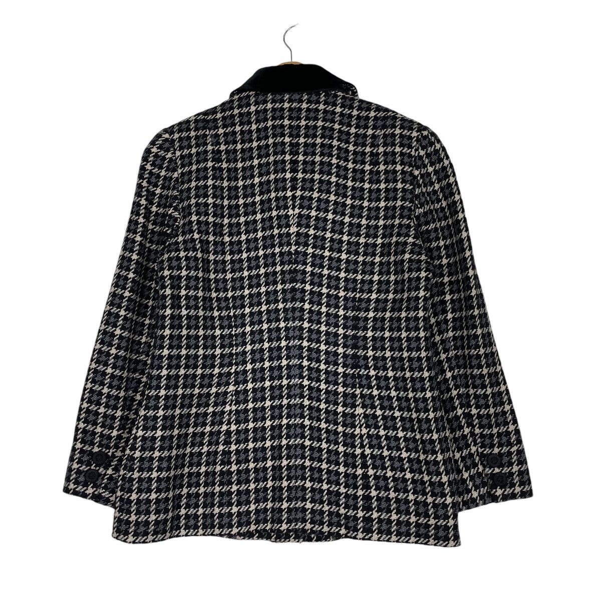 Burberry × Vintage 💥90s BURBERRYS CHECKED BLACK WHITE JACKET Size M / US 6-8 / IT 42-44 - 7 Thumbnail
