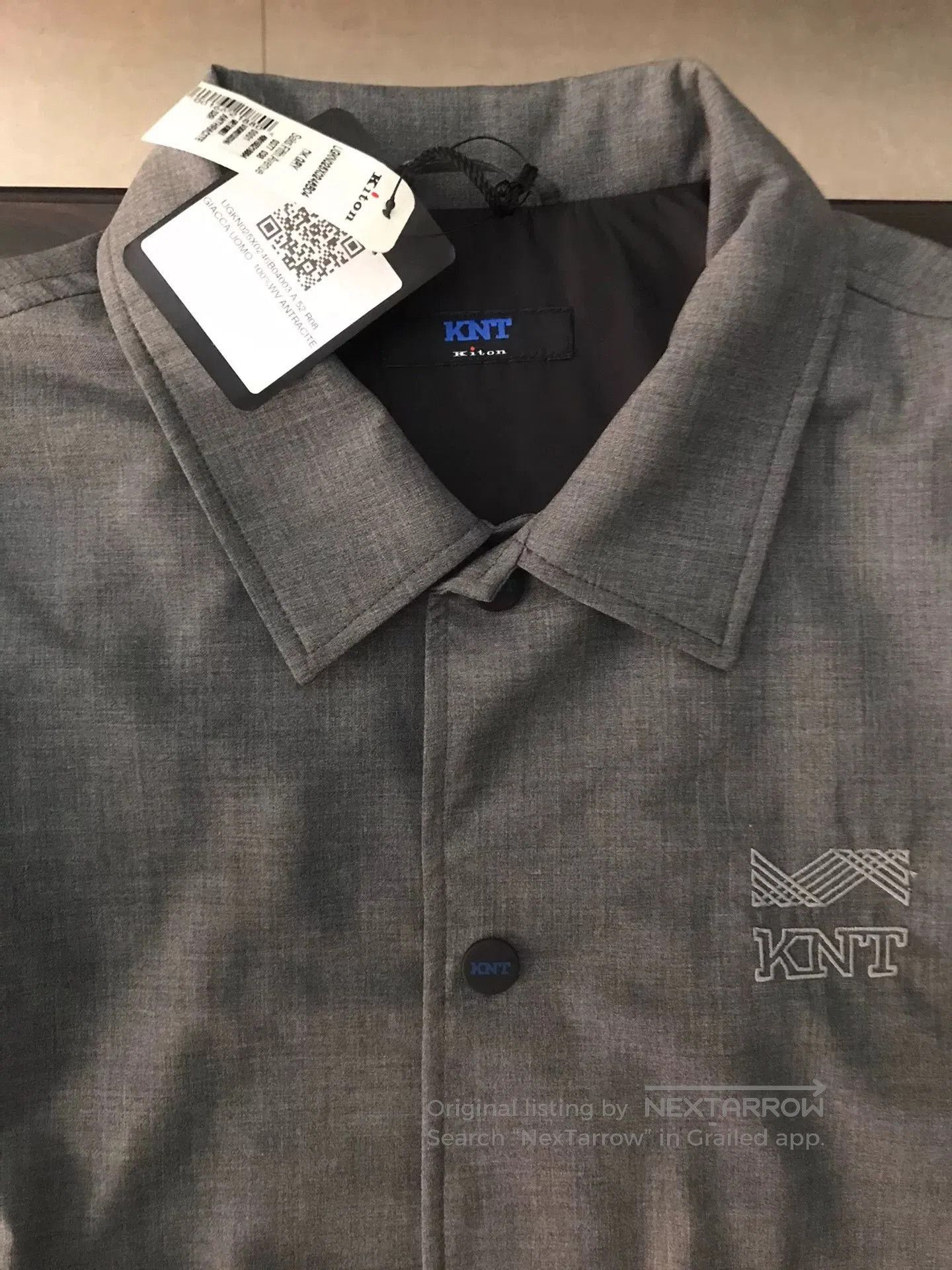 Kiton gray wool jacket by Kiton, size 52. Size US L / EU 52-54 / 3 - 4 Thumbnail
