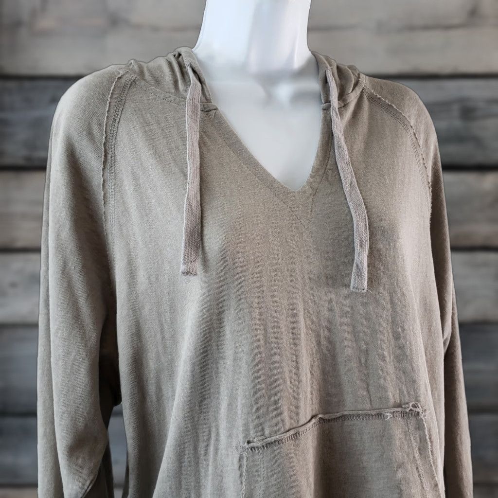 Vintage Zyia Hoodie Women Large Gray Cotton Blend Kangaroo Pocket Pullover Activewear Regular Size L Size L / US 10 / IT 46 - 1 Thumbnail