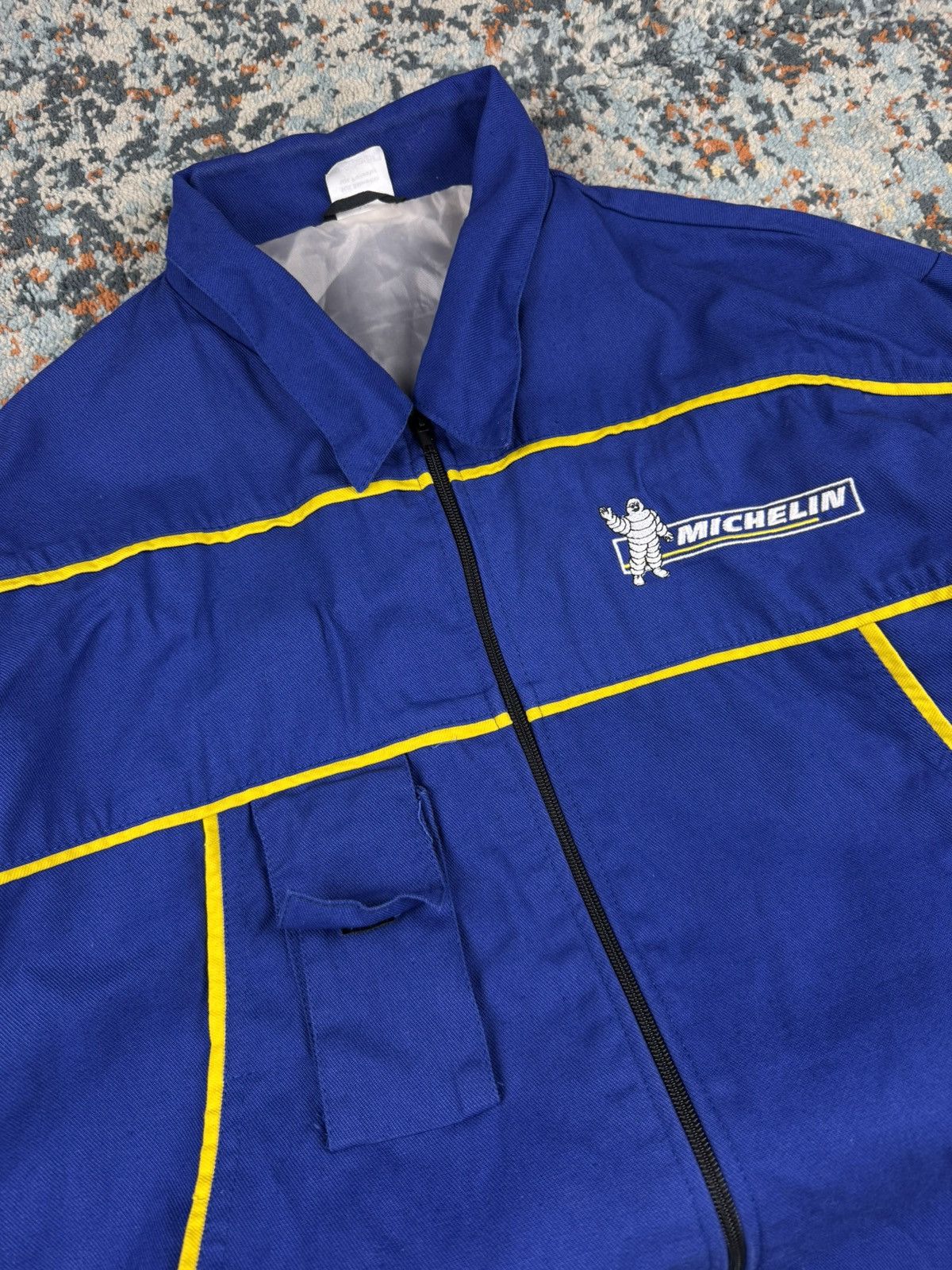 Vintage Vintage 80s Michelin embroidered workwear racing jacket Size US XL / EU 56 / 4 - 7 Thumbnail