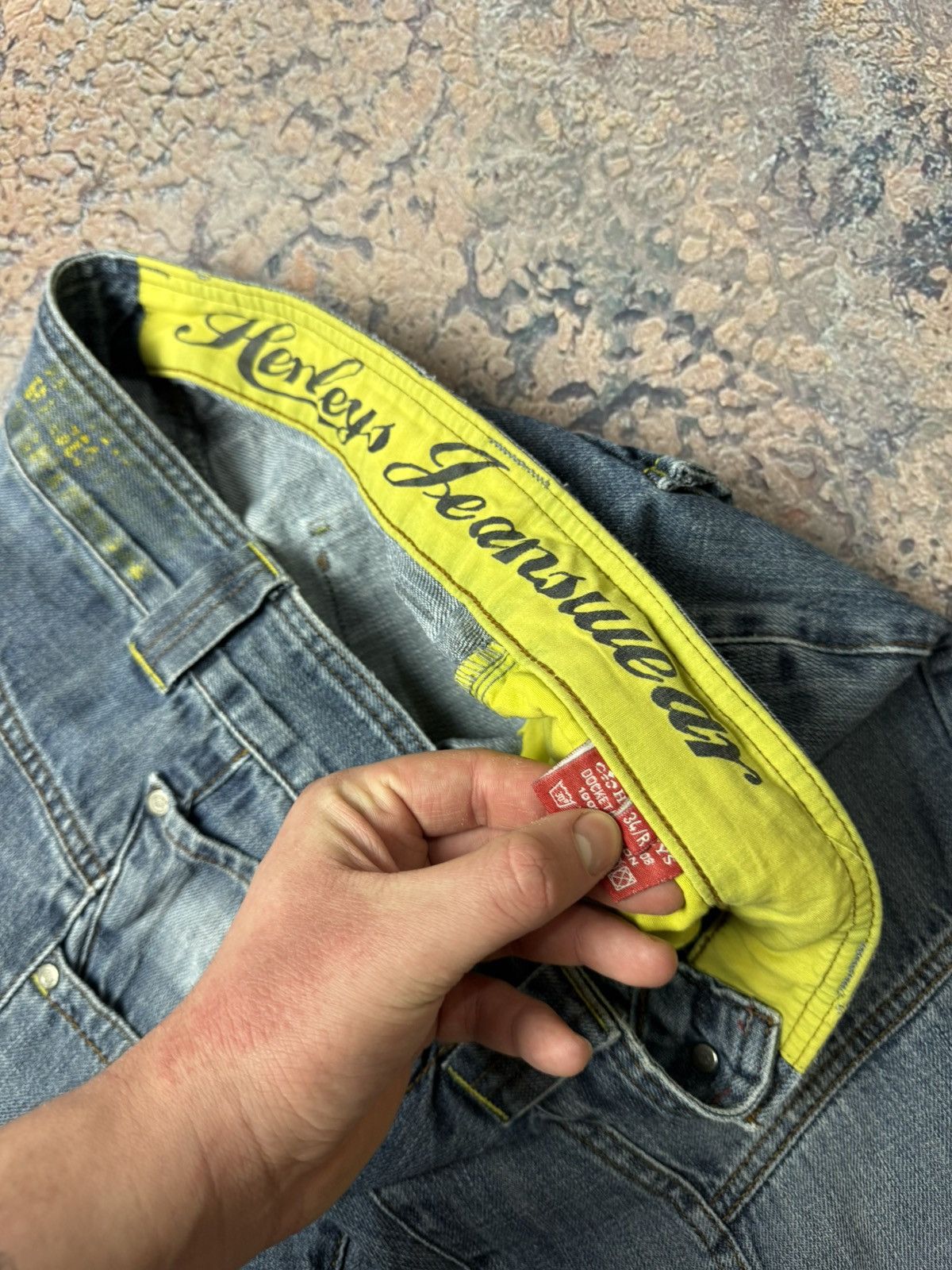 Jean 90s Henleys Jeanswear VIntage Deep Blue Y2K Denim Jeans Size US 34 / EU 50 - 12 Thumbnail