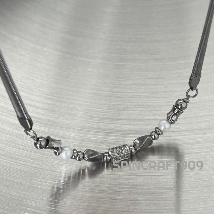 Jewelry Beaded Chain Link Necklace Size ONE SIZE - 5 Thumbnail