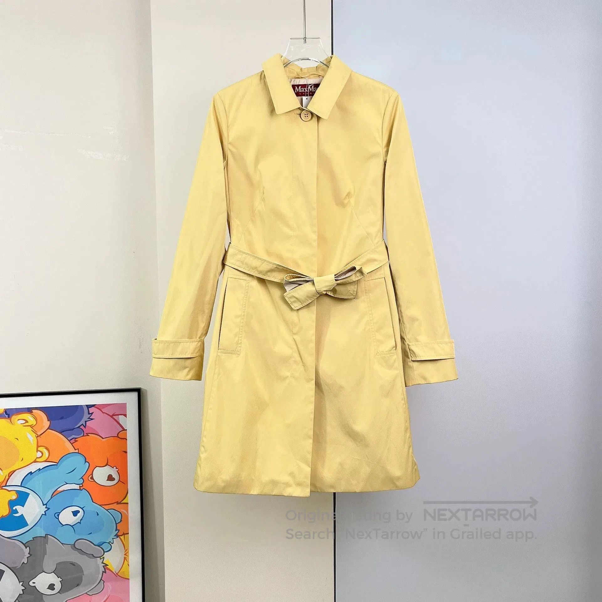 Other MaxMara Yellow Belted Trench Coat. Size US M / EU 48-50 / 2 - 1 Thumbnail
