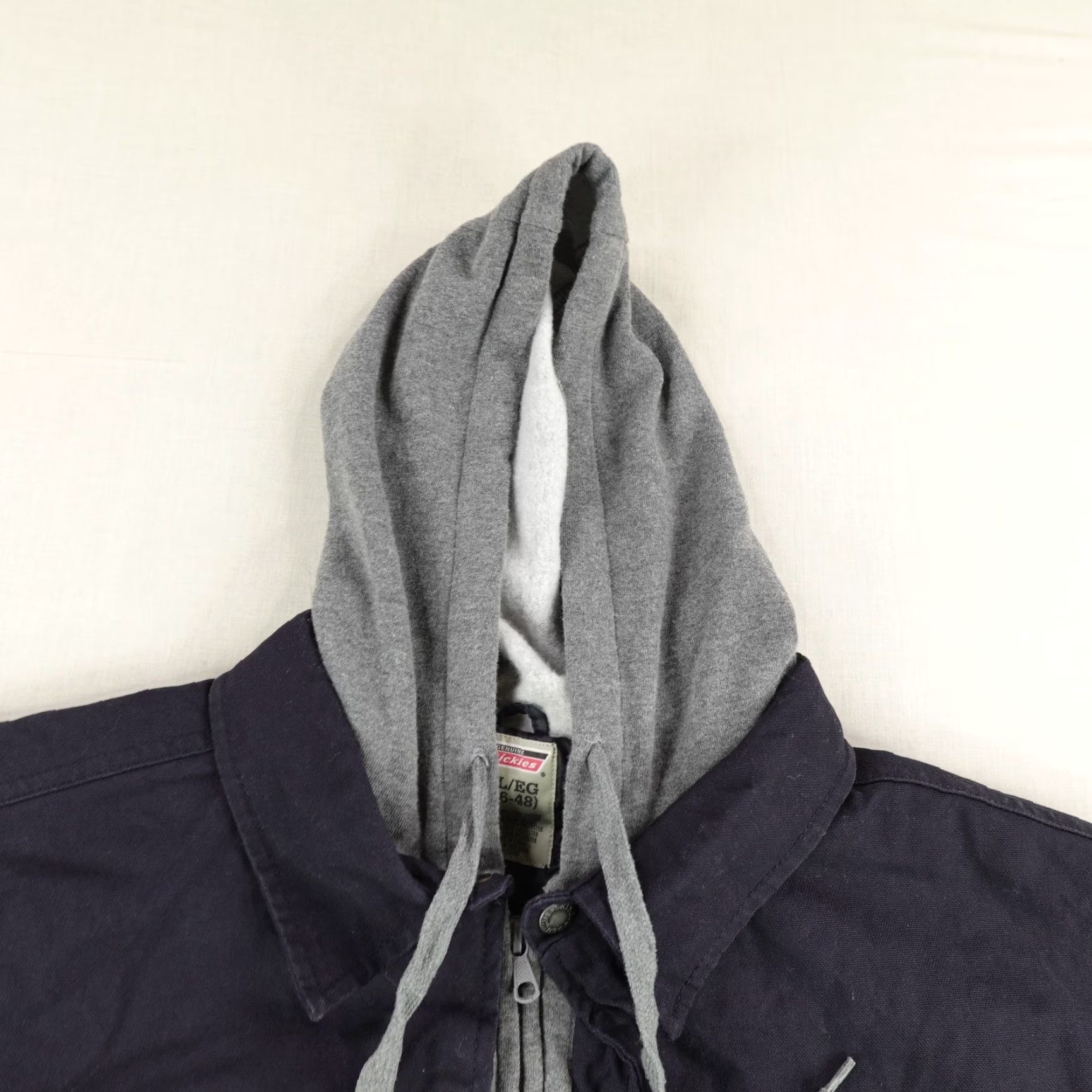 Dickies Dickies Jacket Mens XL Blue Hooded Quilted Lined Utility Heavyweight Coat Work Size US XL / EU 56 / 4 - 2 Thumbnail